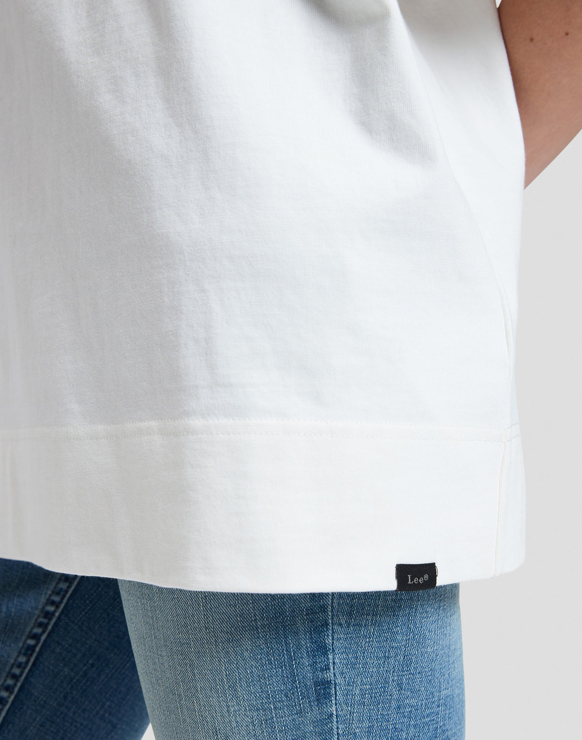 T-Shirt Elongated Boxy in Bright White T-Shirts Lee