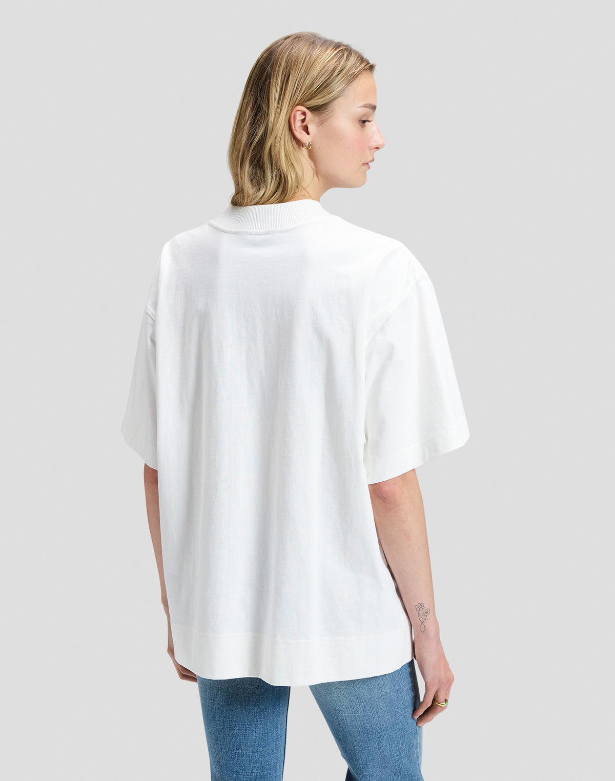 T-Shirt Elongated Boxy in Bright White T-Shirts Lee
