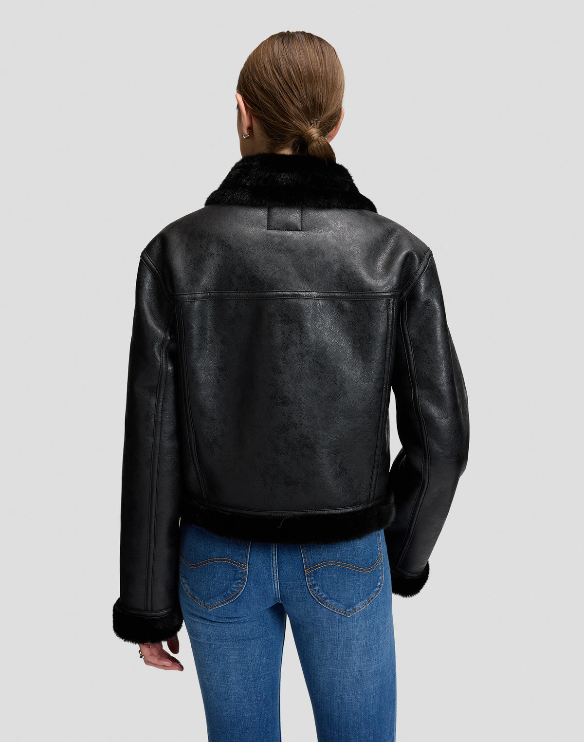 Jacke Aviator in Black Jacken Lee
