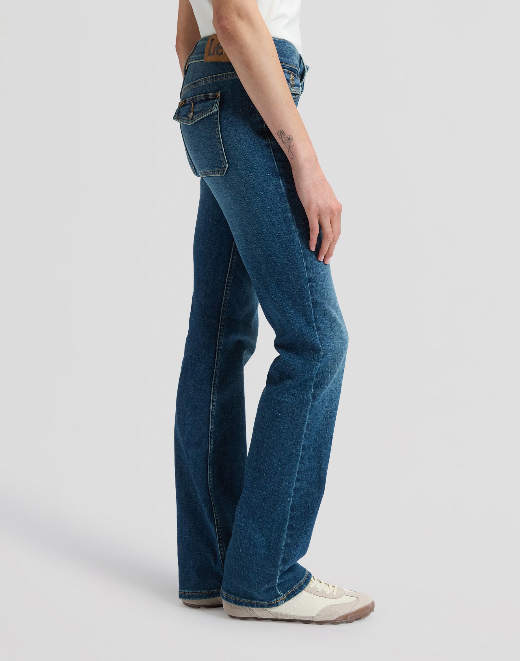 Jeans Flap Pocket Jessica in Mid Fade Jeans Lee