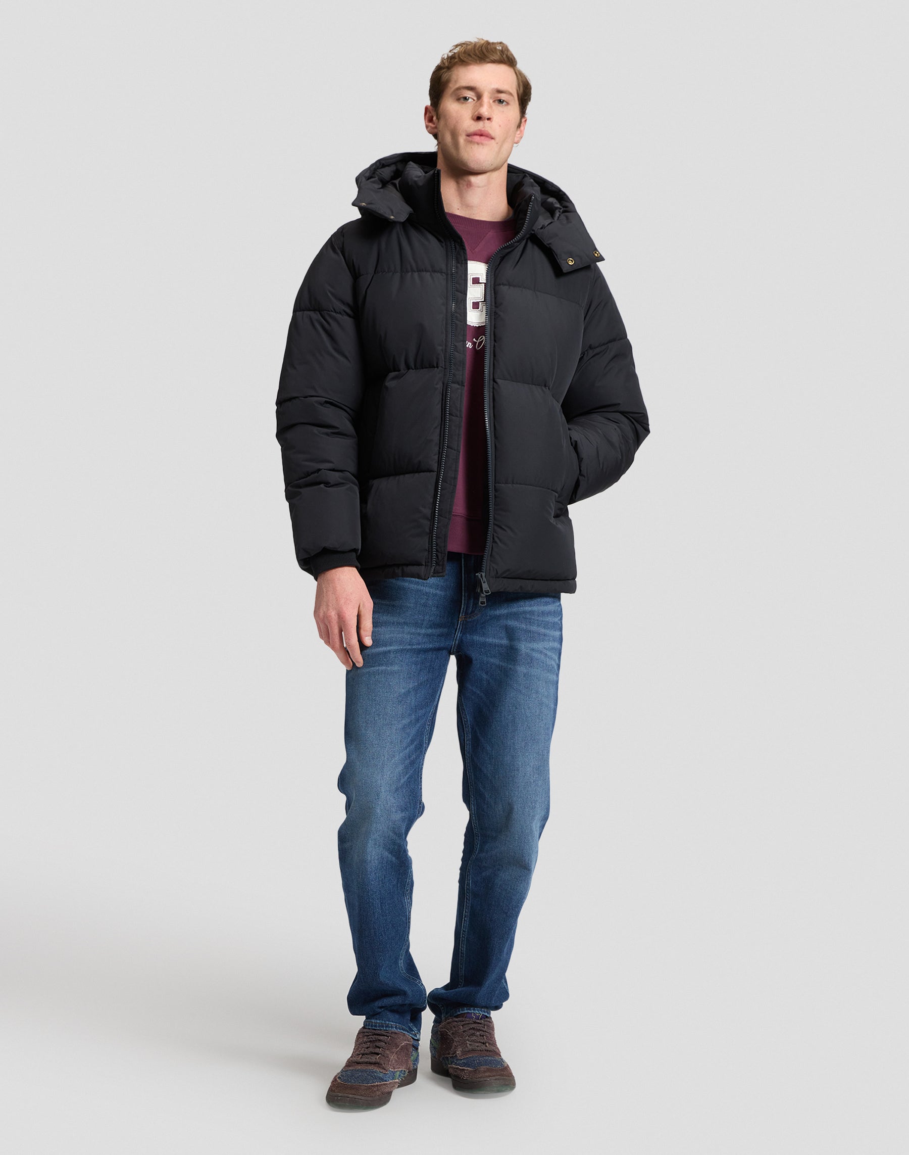 Winterjacke Lee Puffer in Black Jacken Lee