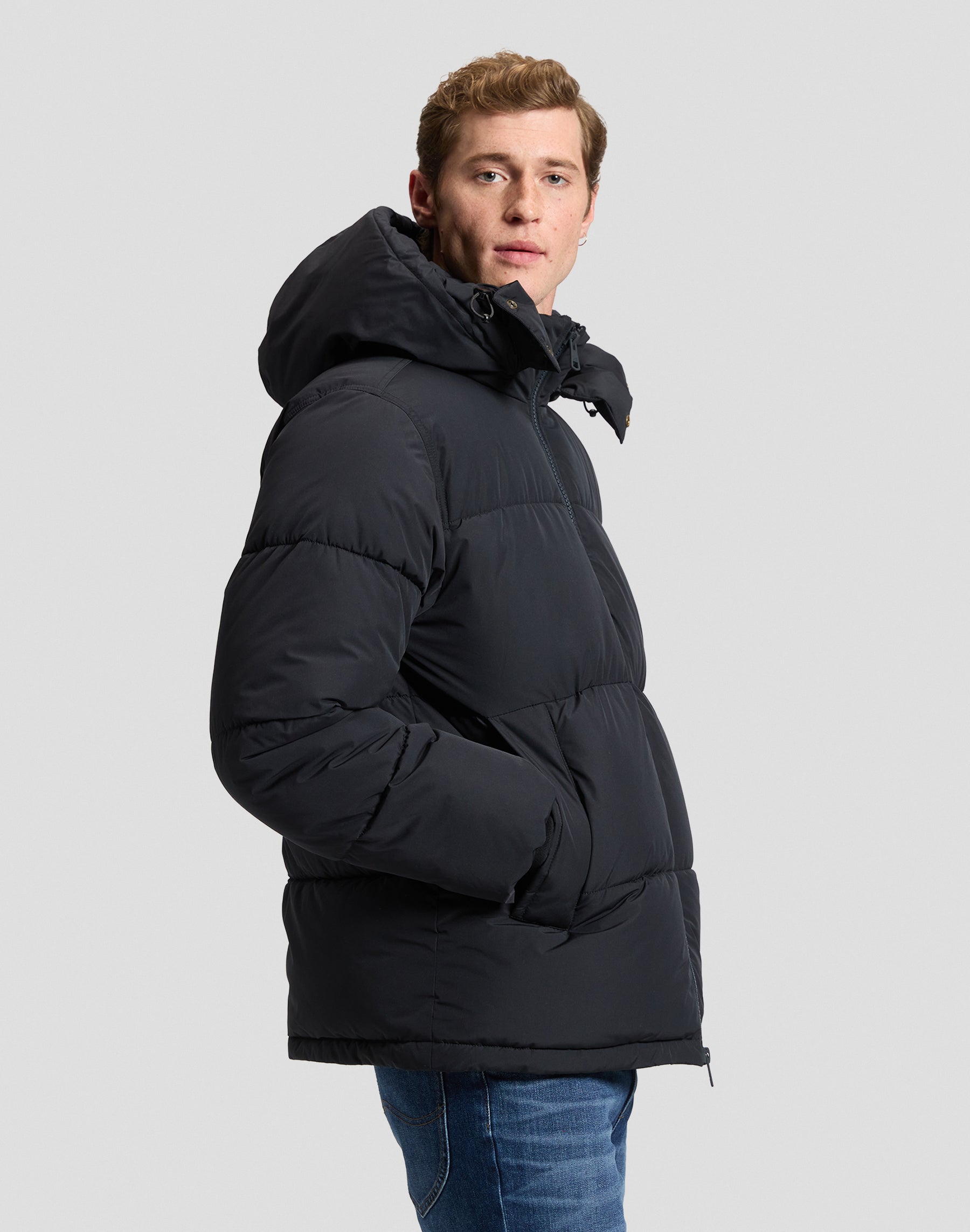 Winterjacke Lee Puffer in Black Jacken Lee