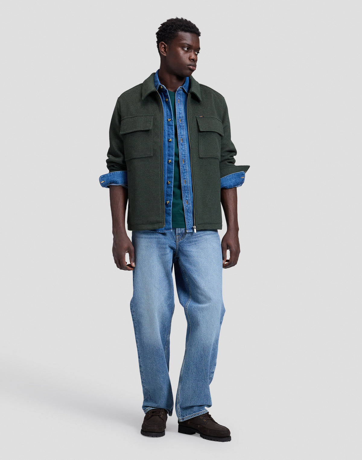 Wolljacke Utility in Deep Depths Jacken Lee