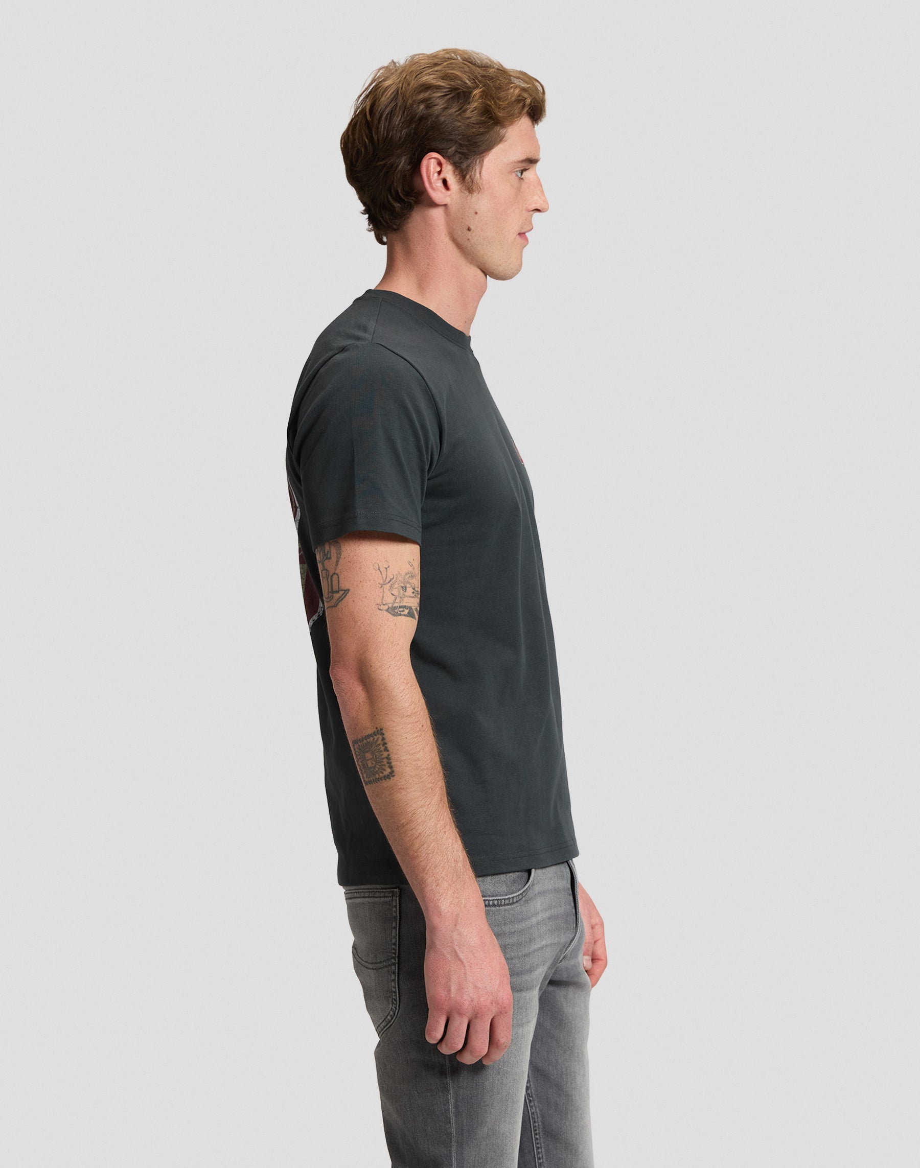 T-Shirt Lee Varsity in Washed Black T-Shirts Lee
