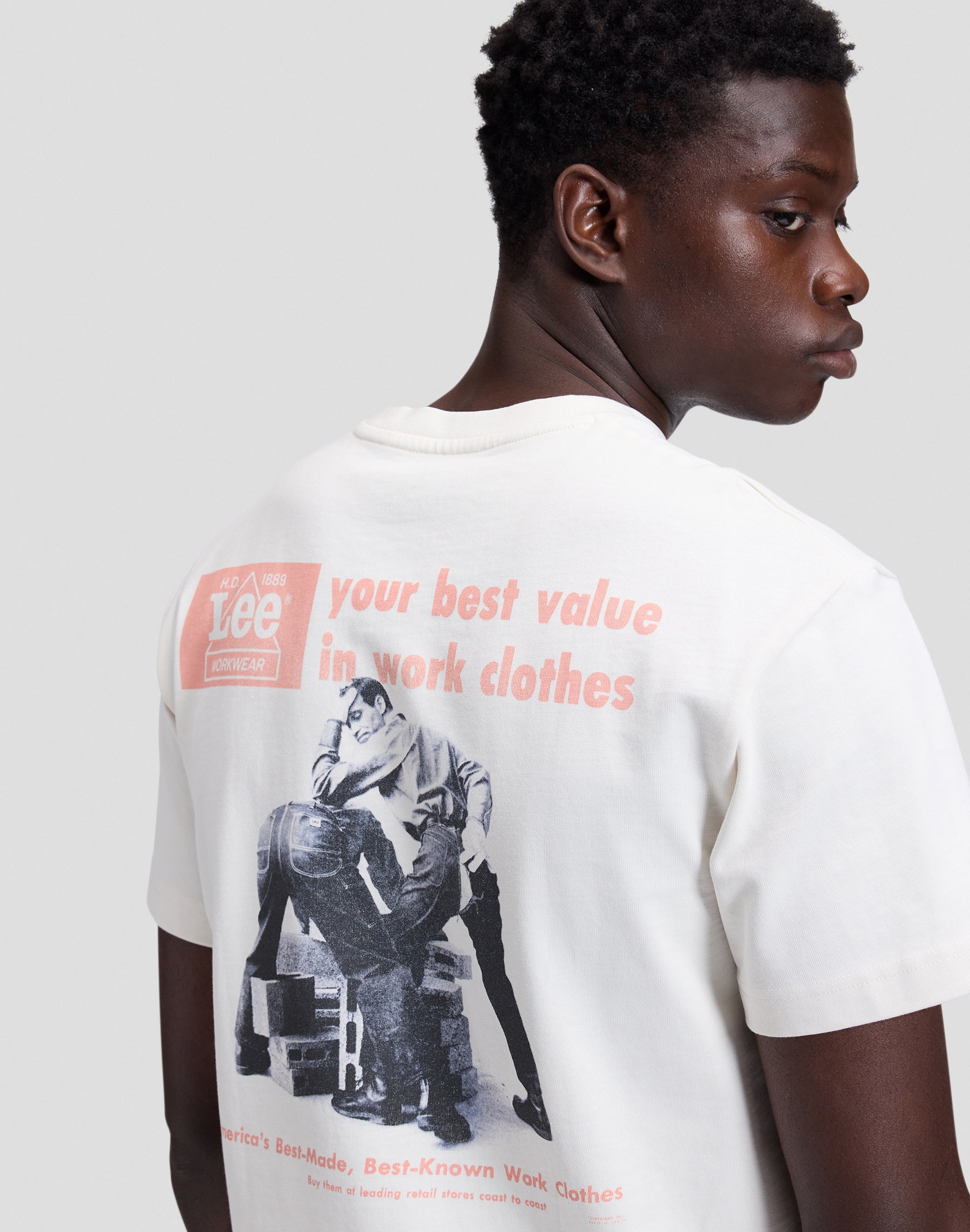 T-Shirt Workwear Quality in Ecru T-Shirts Lee