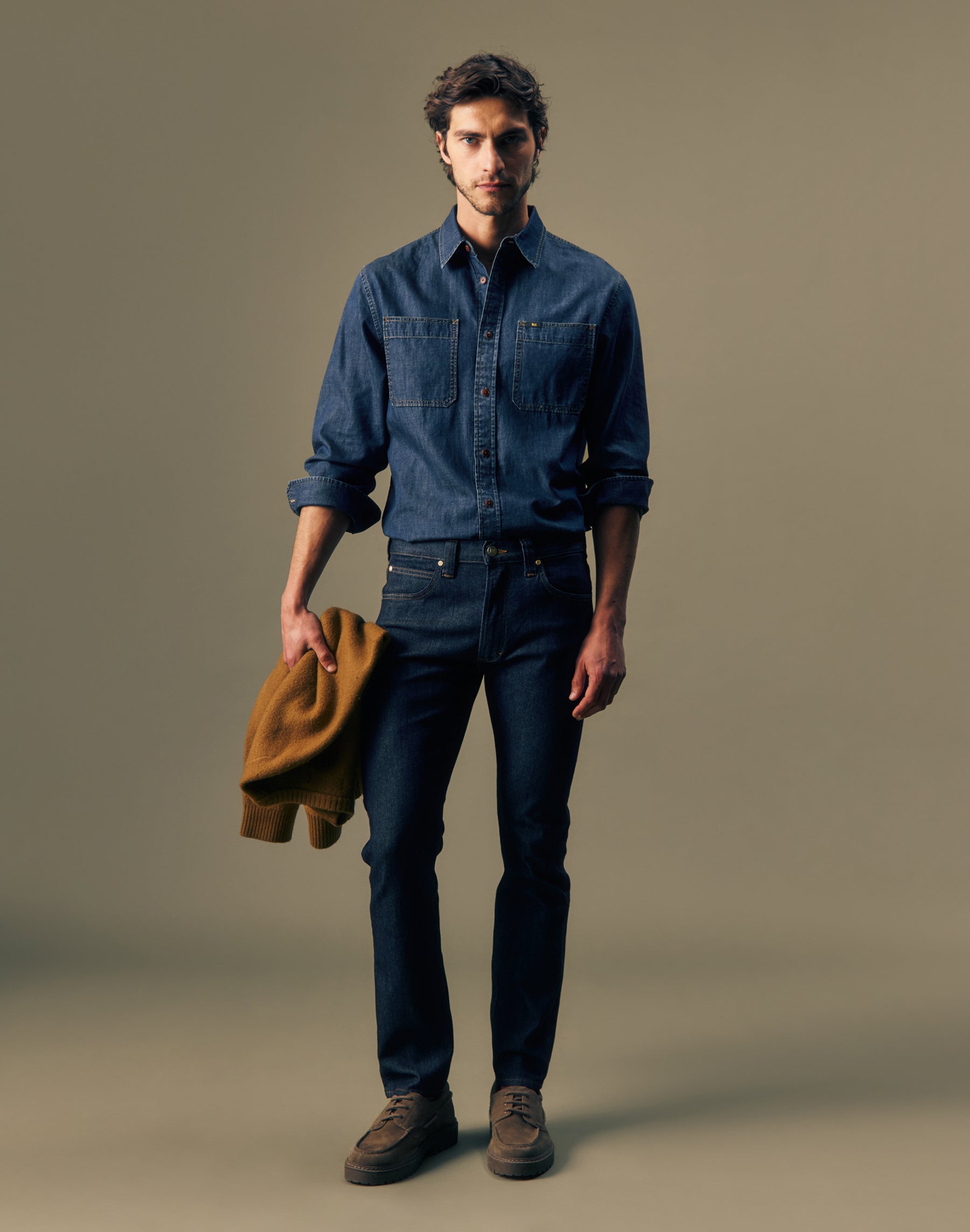 Jeanshemd in Gold Rush Hemden Lee