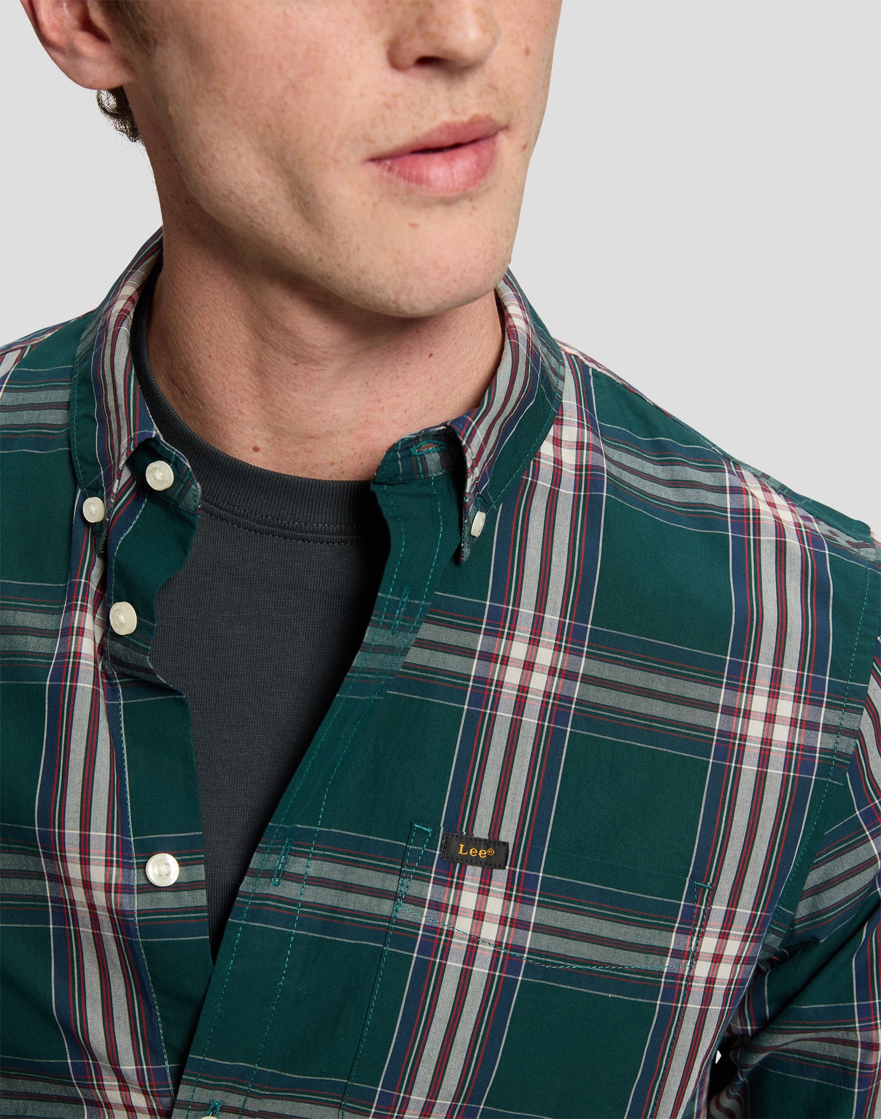 Hemd Lee Button Down in Ponderosa Pine Hemden Lee