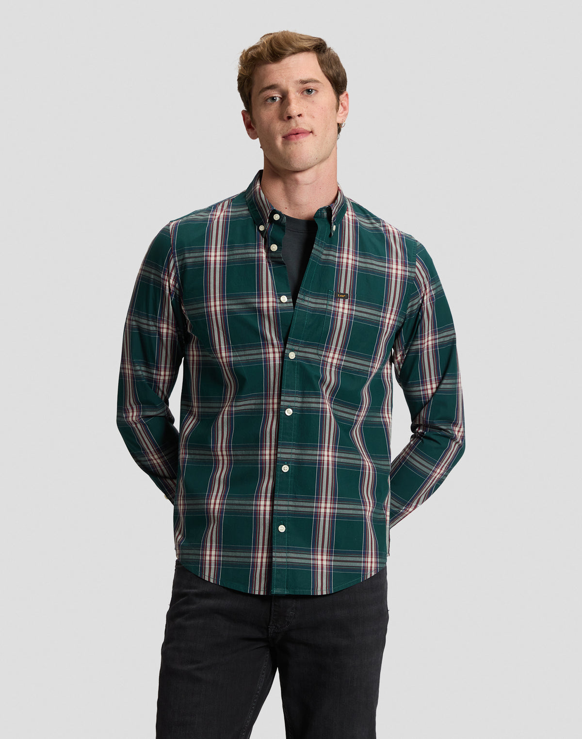 Hemd Lee Button Down in Ponderosa Pine Hemden Lee
