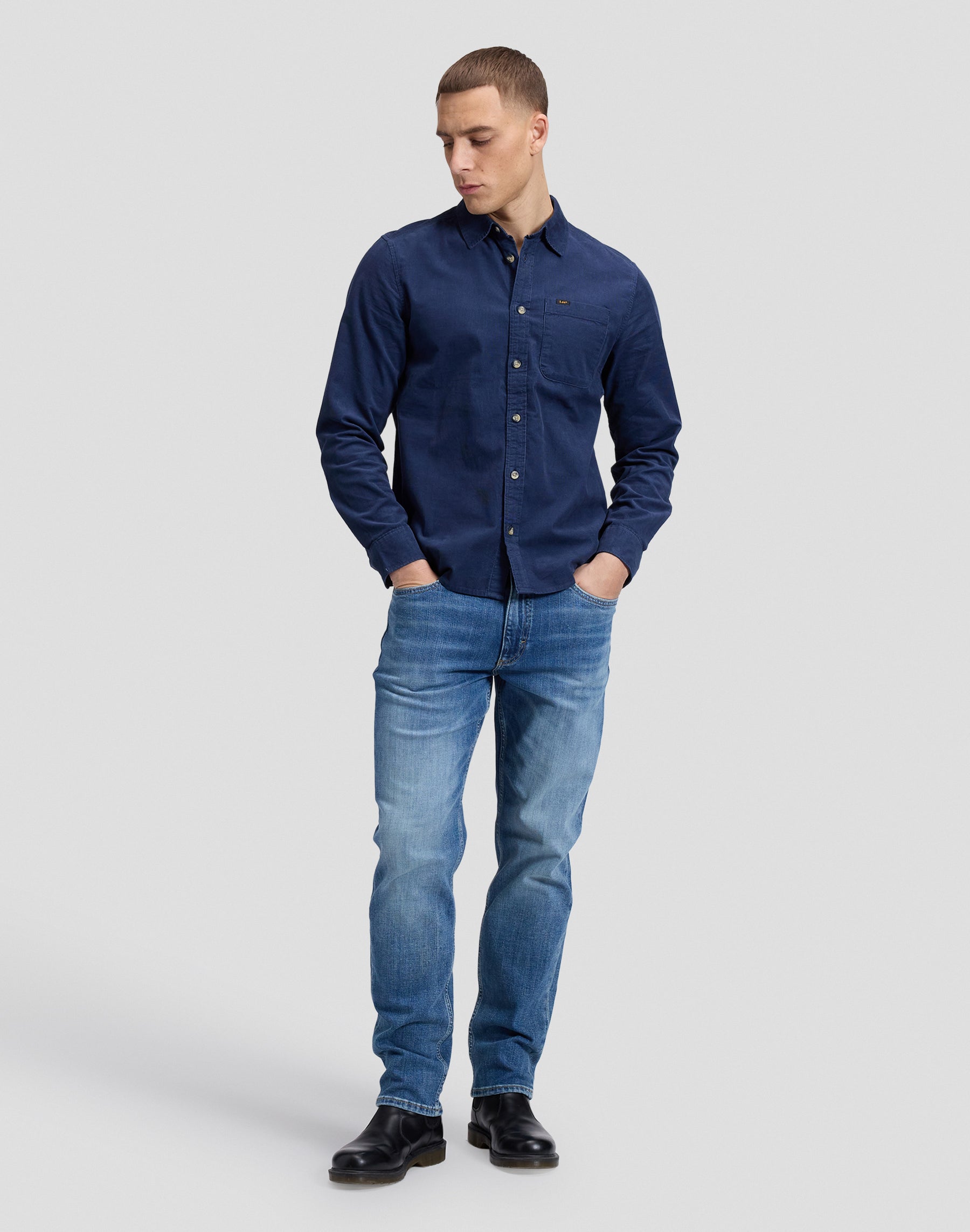 Hemd Leesure in Dress Blues Hemden Lee