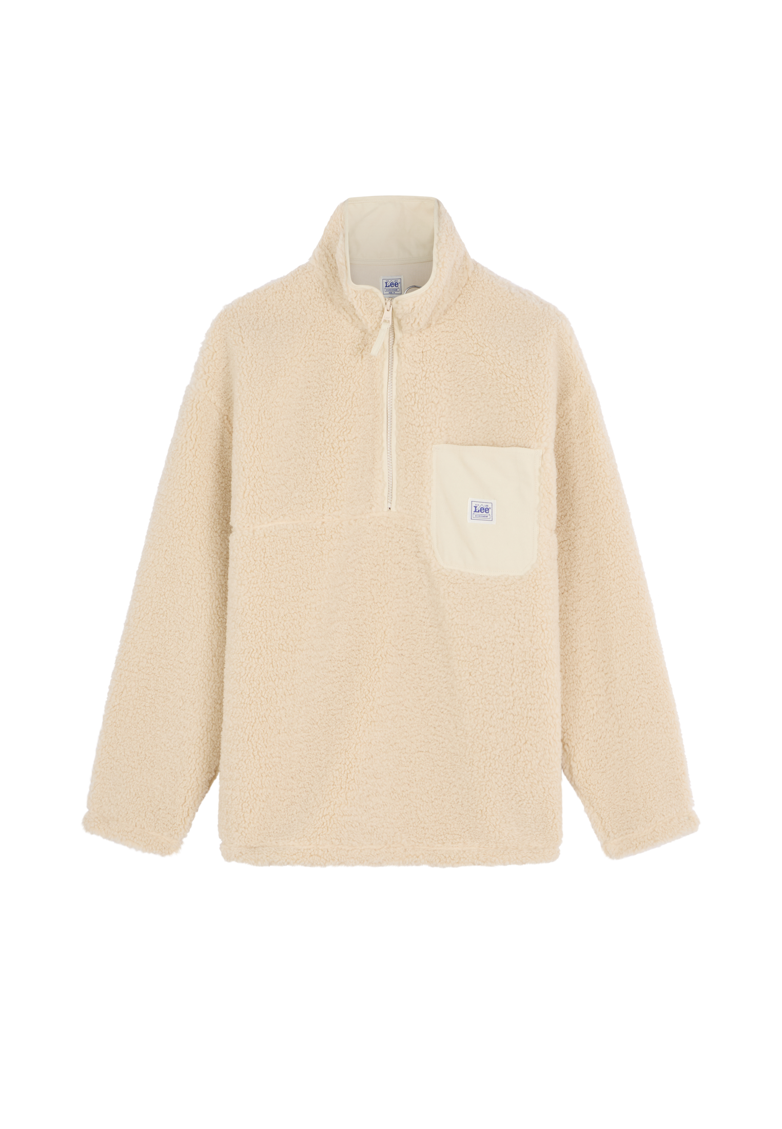 Pullover Workwear Half Zip in Warm Ecru Pullover Lee