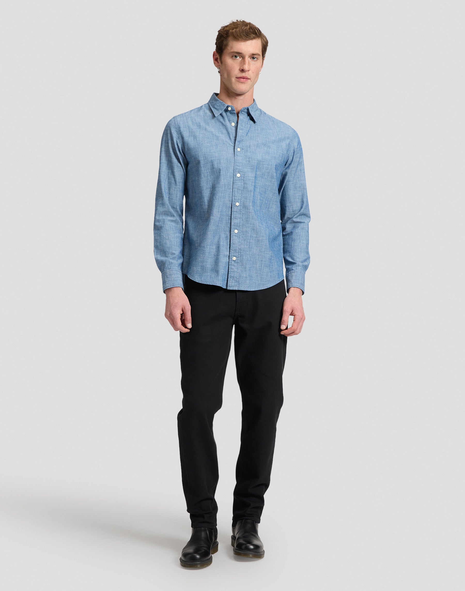 Hemd Lee in Mid Chambray Hemden Lee