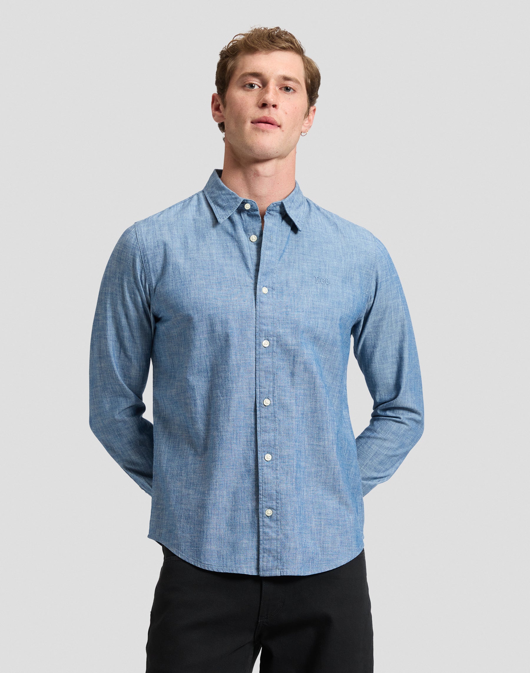 Hemd Lee in Mid Chambray Hemden Lee