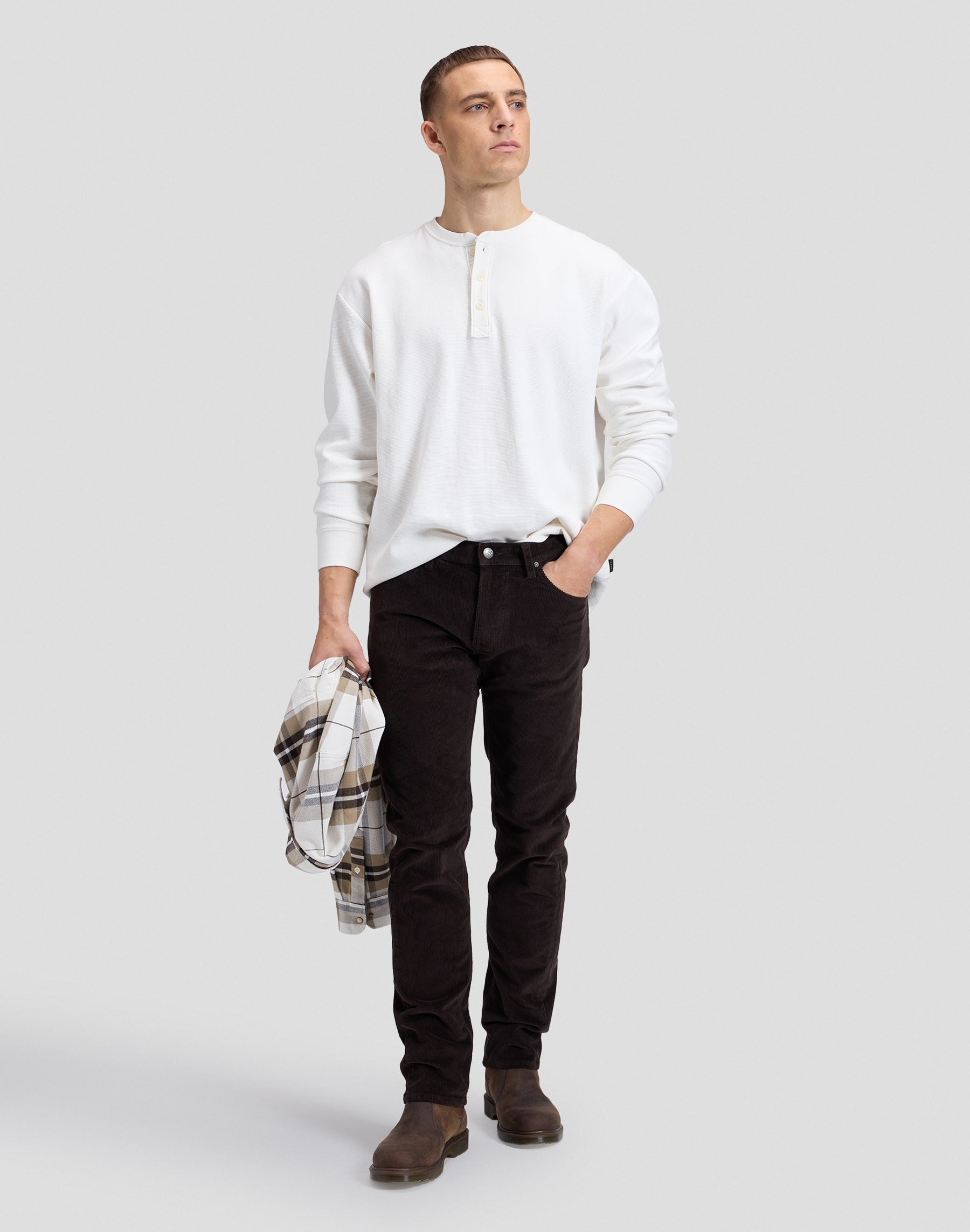 Cordhose Daren in Chocolate Torte Hosen Lee