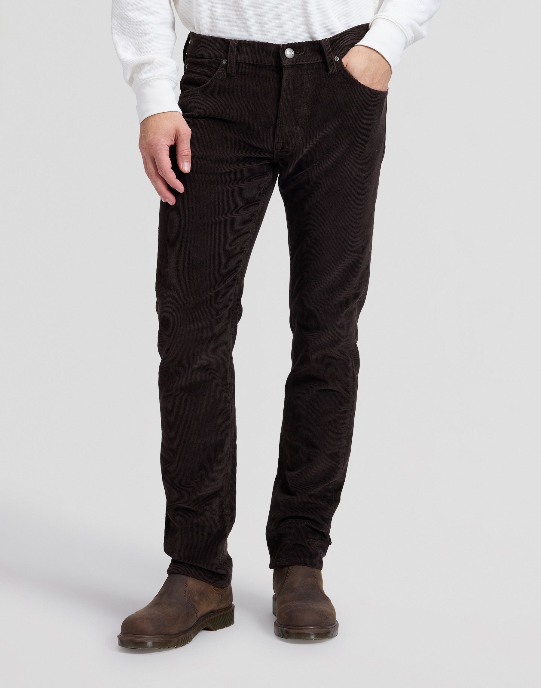 Cordhose Daren in Chocolate Torte Hosen Lee