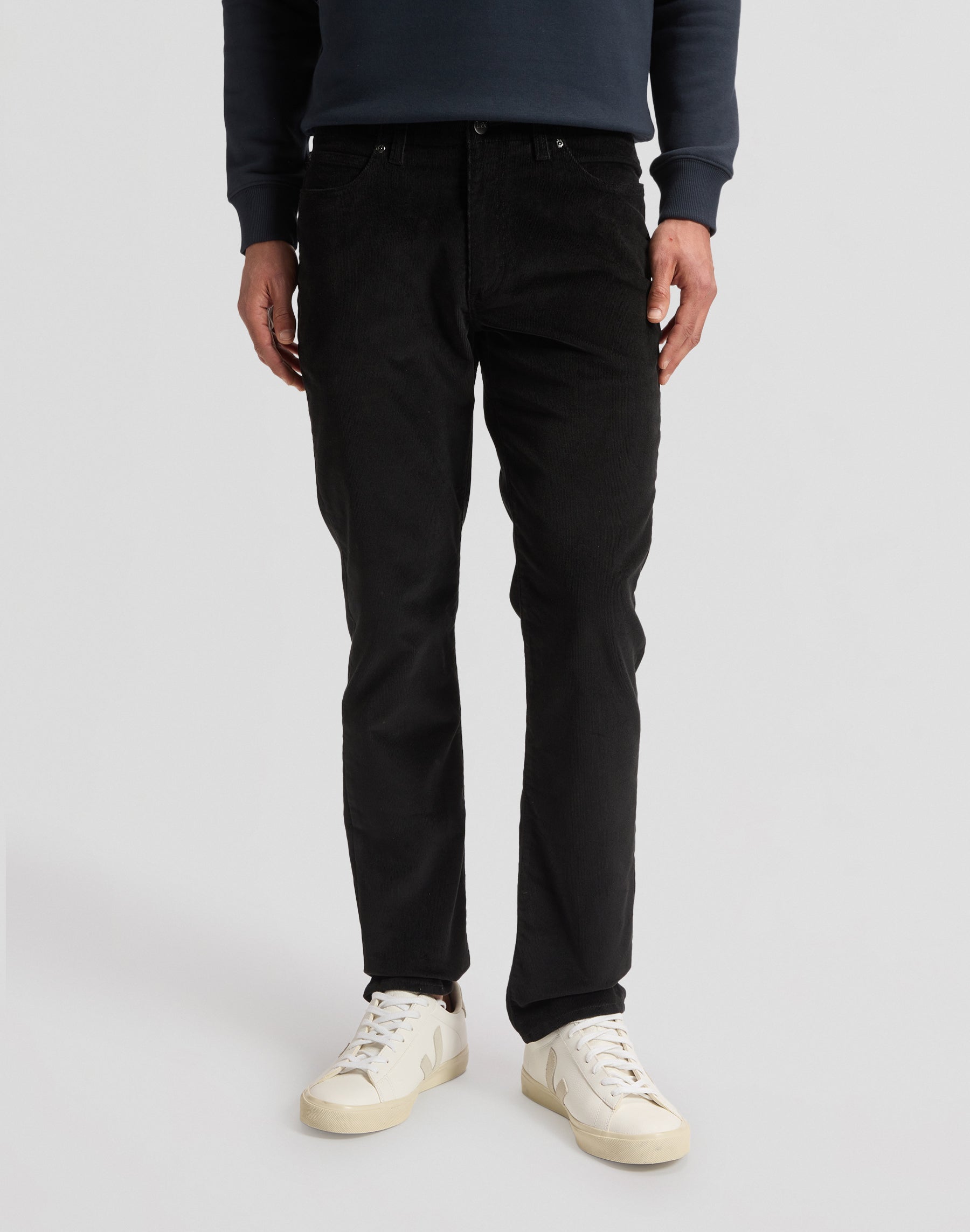 Cordhose Slim Fit Mvp in Black Hosen Lee