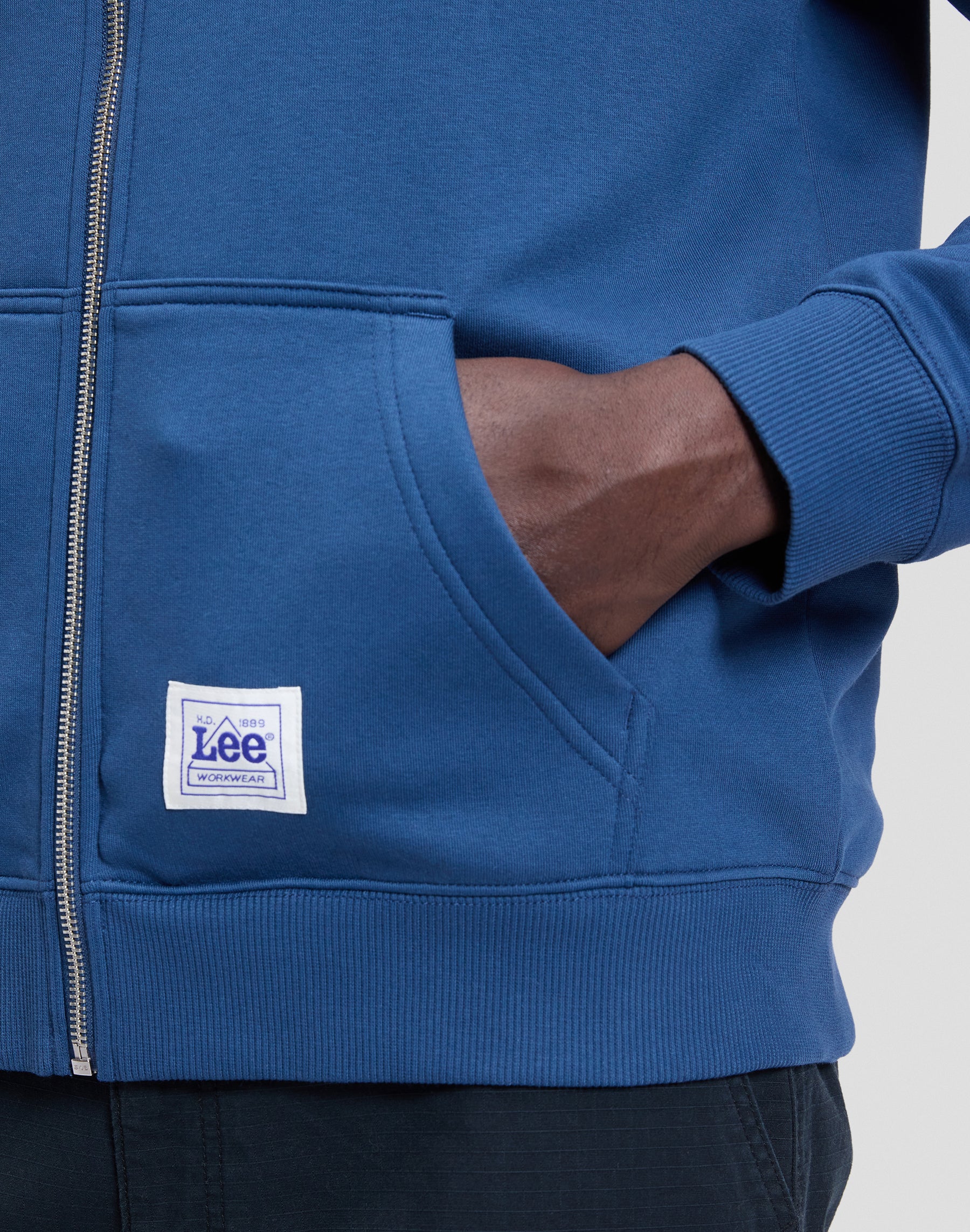 Sweatjacke Workwear in Insignia Blue Sweatjacken Lee