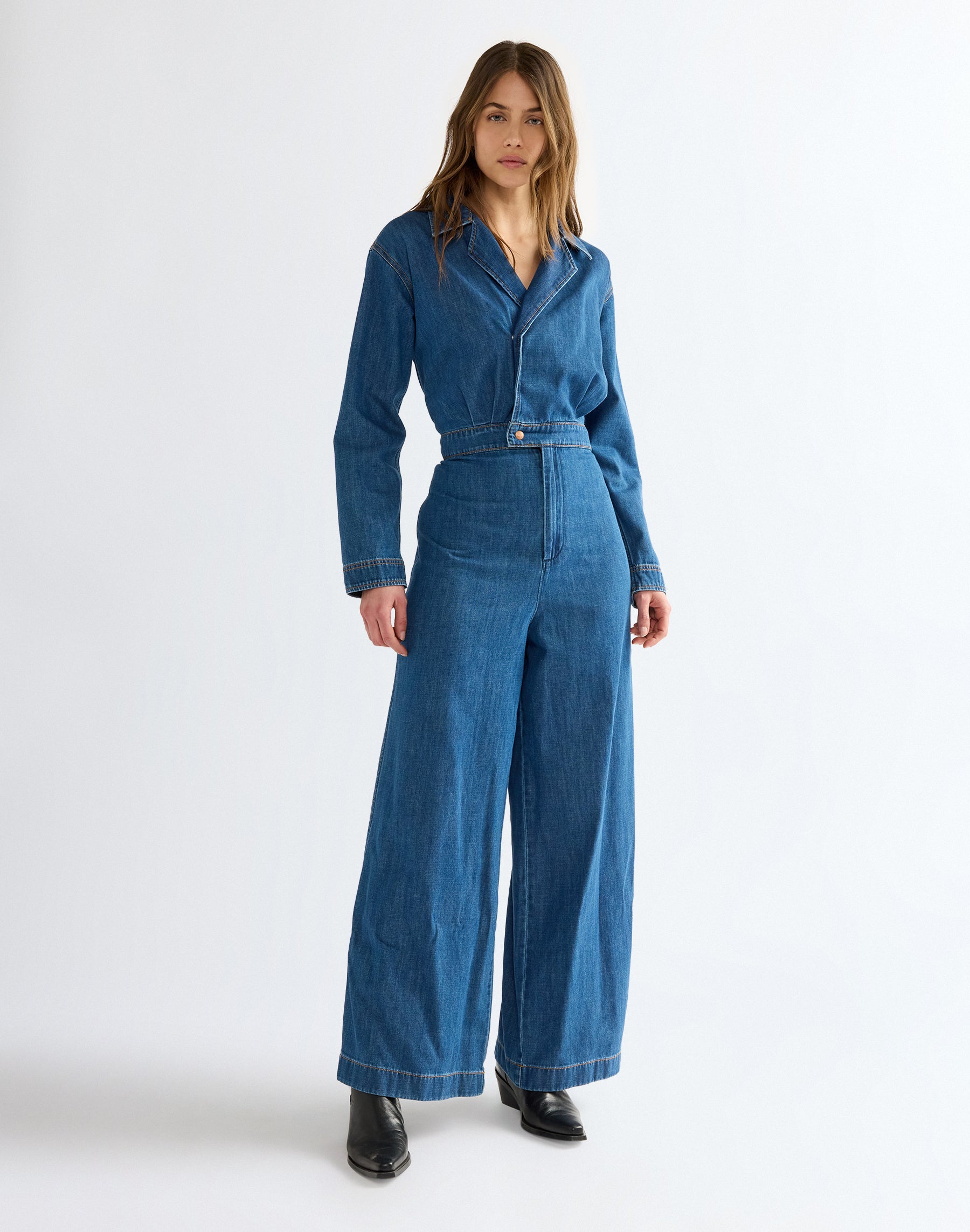 Overall Canyon Coverall in Denim Lagoon Overall Wrangler