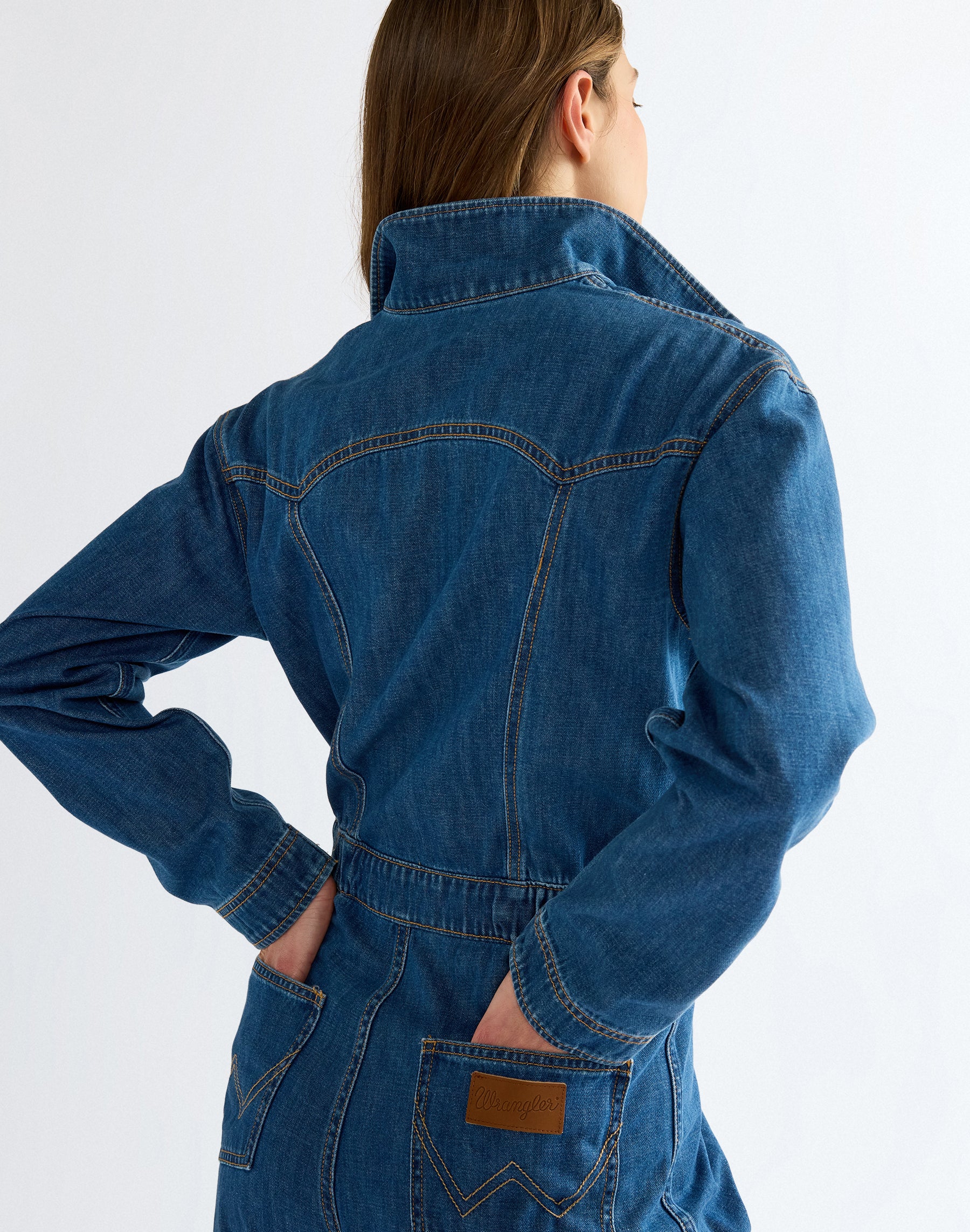 Overall Canyon Coverall in Denim Lagoon Overall Wrangler