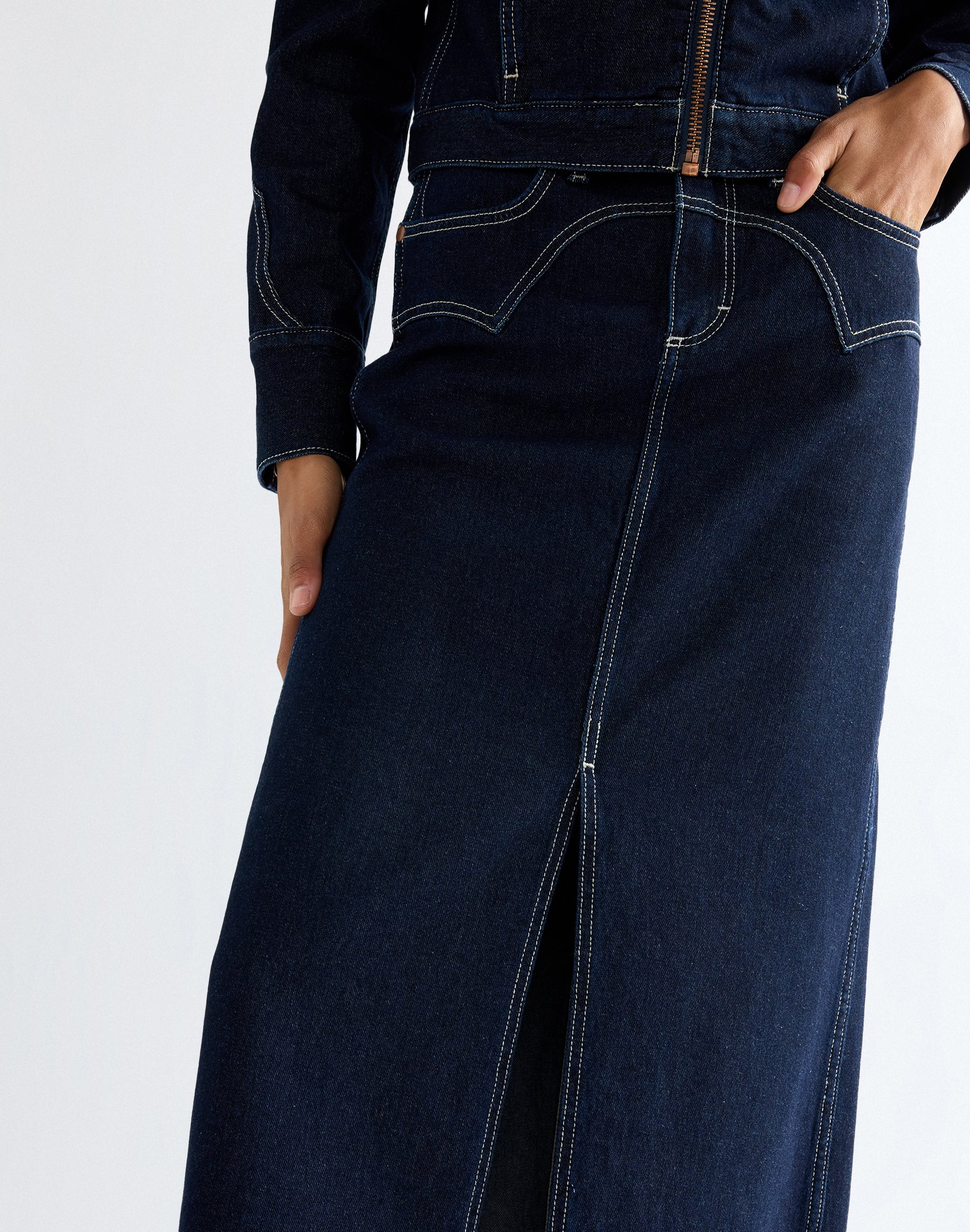 Jeansrock Western Midi in Dark Orbit Röcke Wrangler
