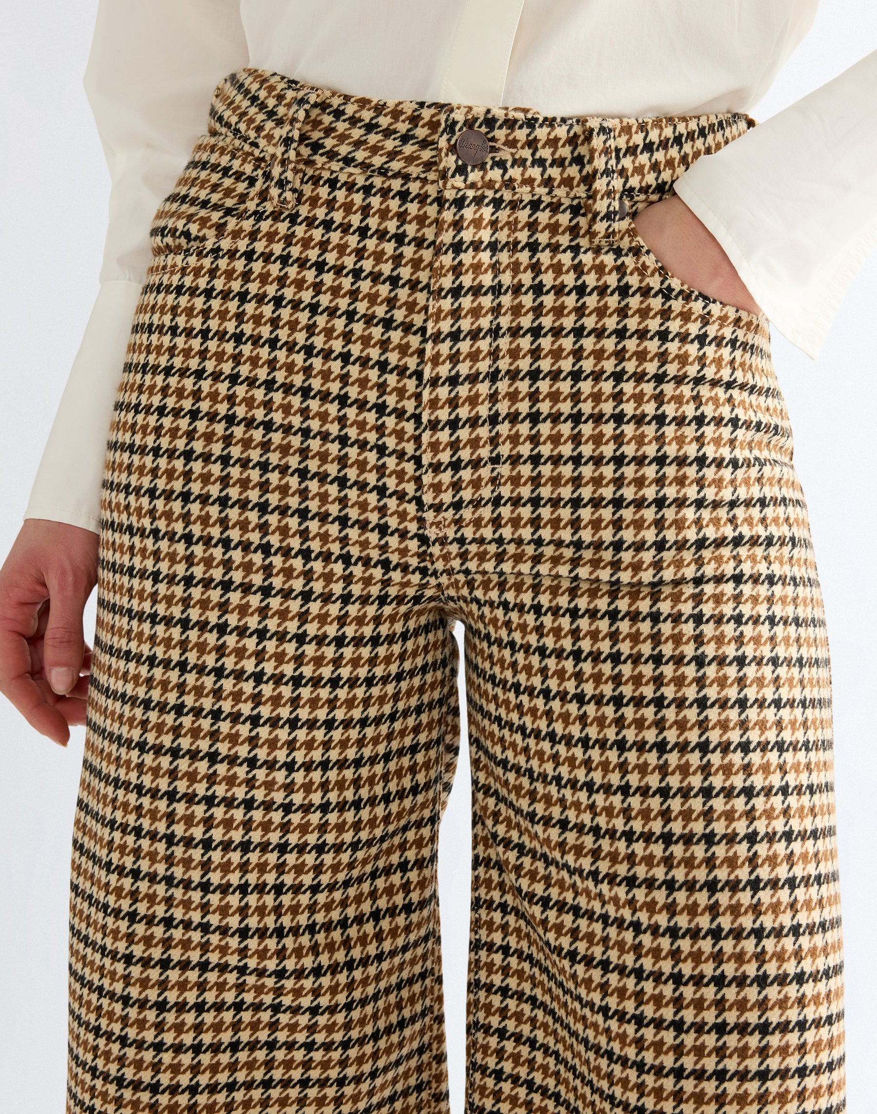Stoffhose Canyon in Houndstooth Bison Hosen Wrangler