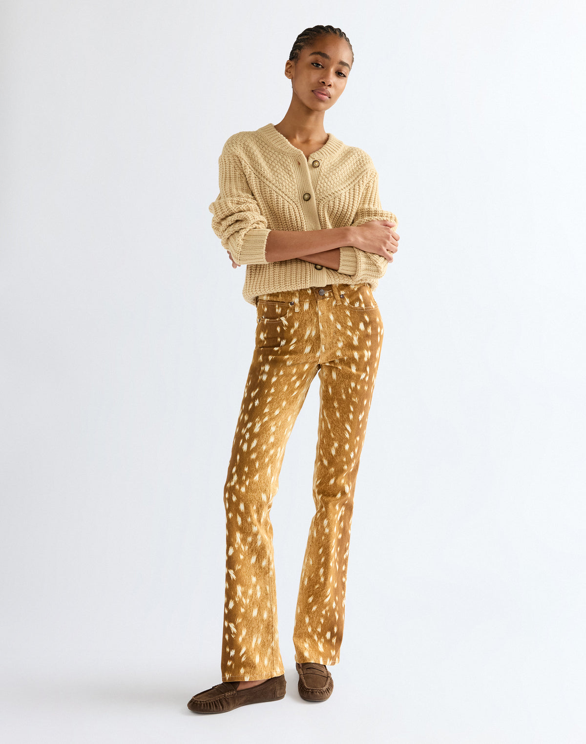Hose Bootcut in Fawn Hosen Wrangler