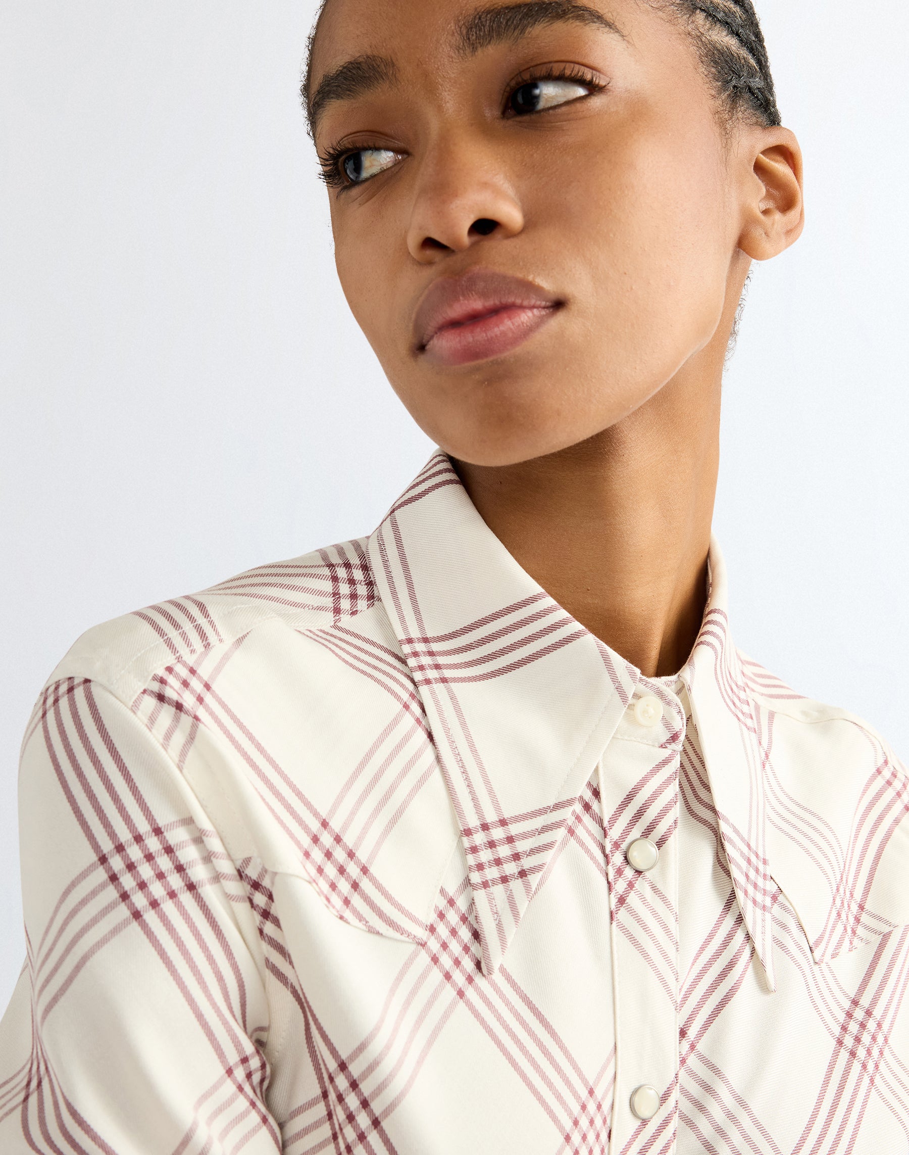 Langarmbluse Drama Collar in Bylthe Hemden Wrangler