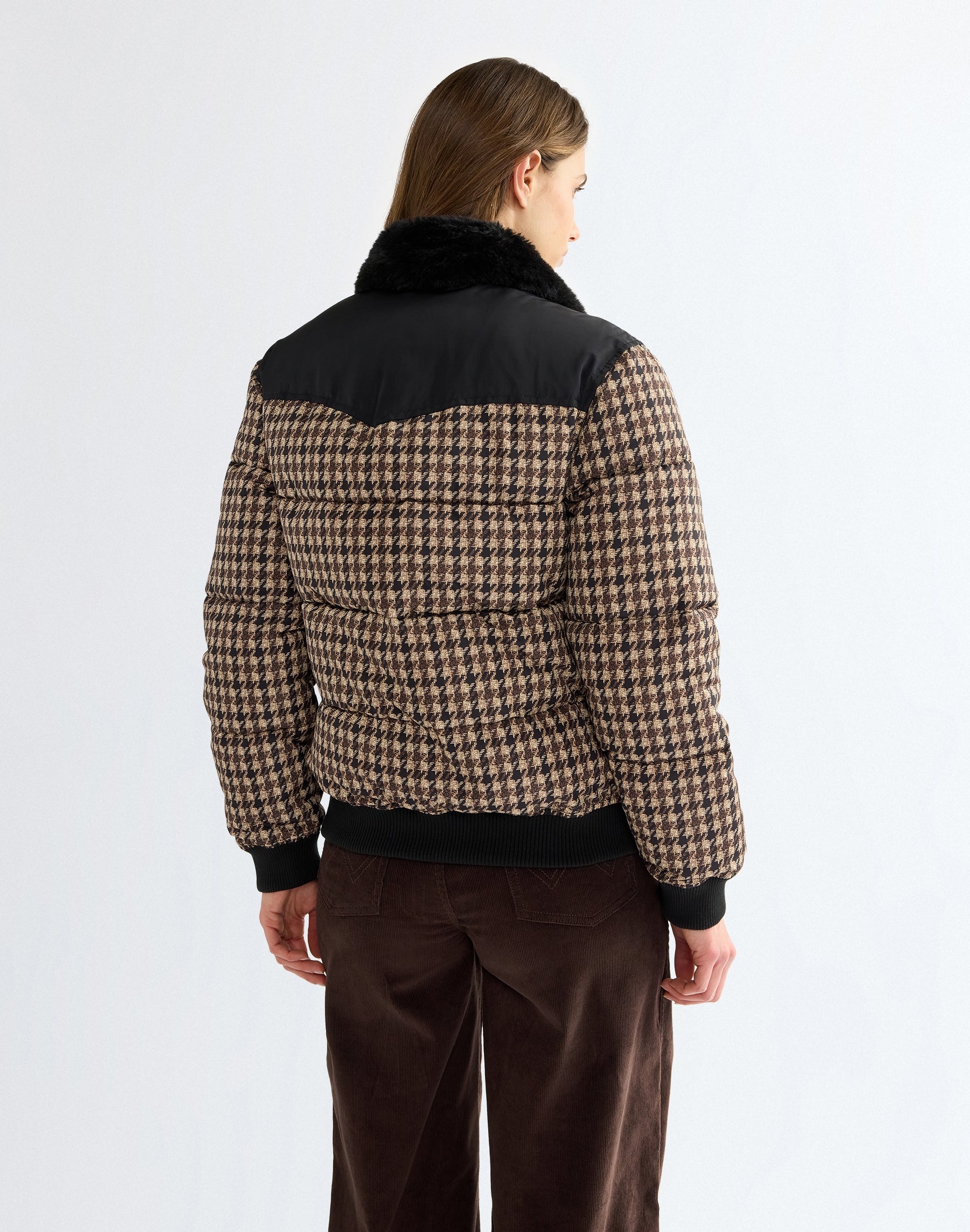 Winterjacke Western Puffer in Black Jacken Wrangler