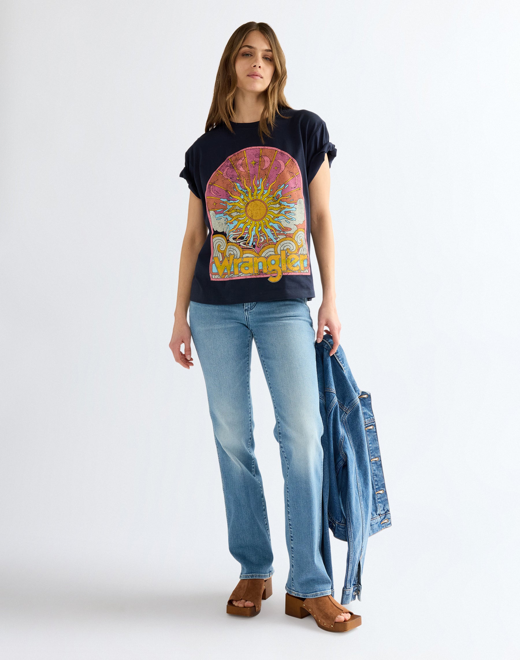 T-Shirt Girlfriend in Dark Sapphire T-Shirts Wrangler