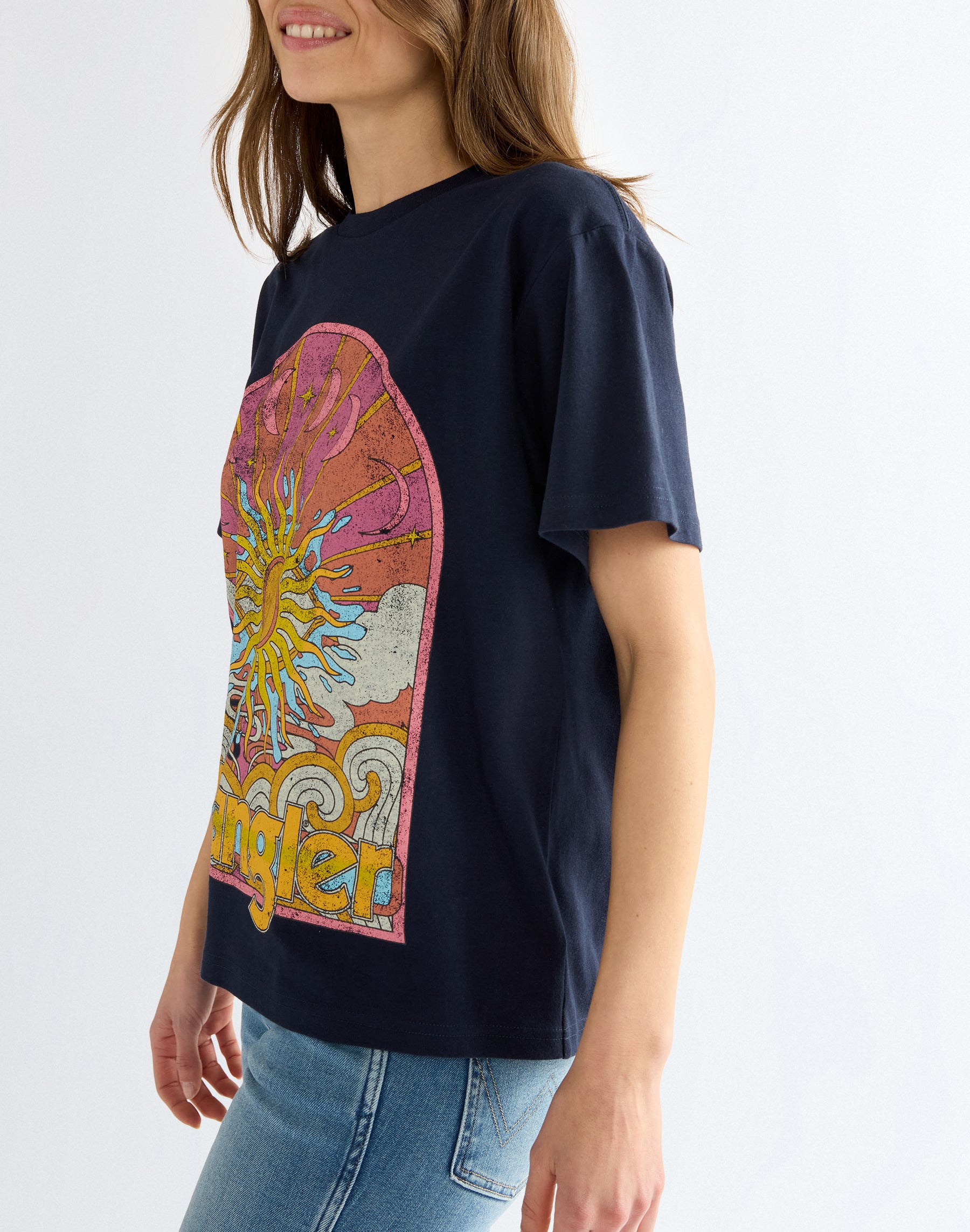 T-Shirt Girlfriend in Dark Sapphire T-Shirts Wrangler