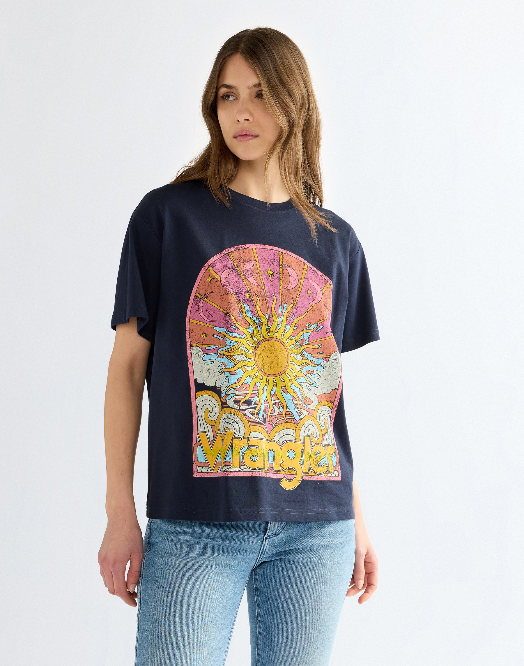 T-Shirt Girlfriend in Dark Sapphire T-Shirts Wrangler