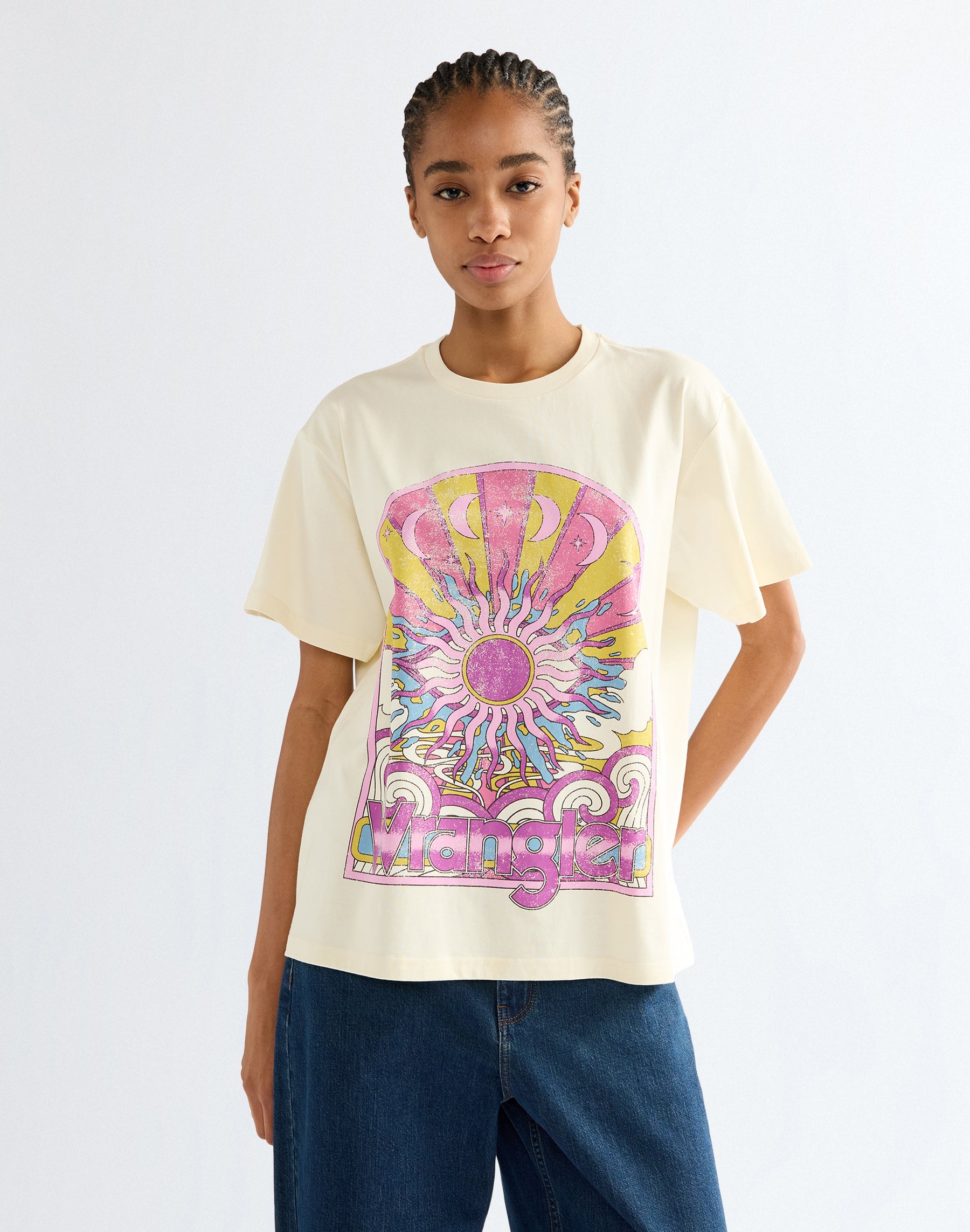 T-Shirt Girlfriend in Antique White T-Shirts Wrangler
