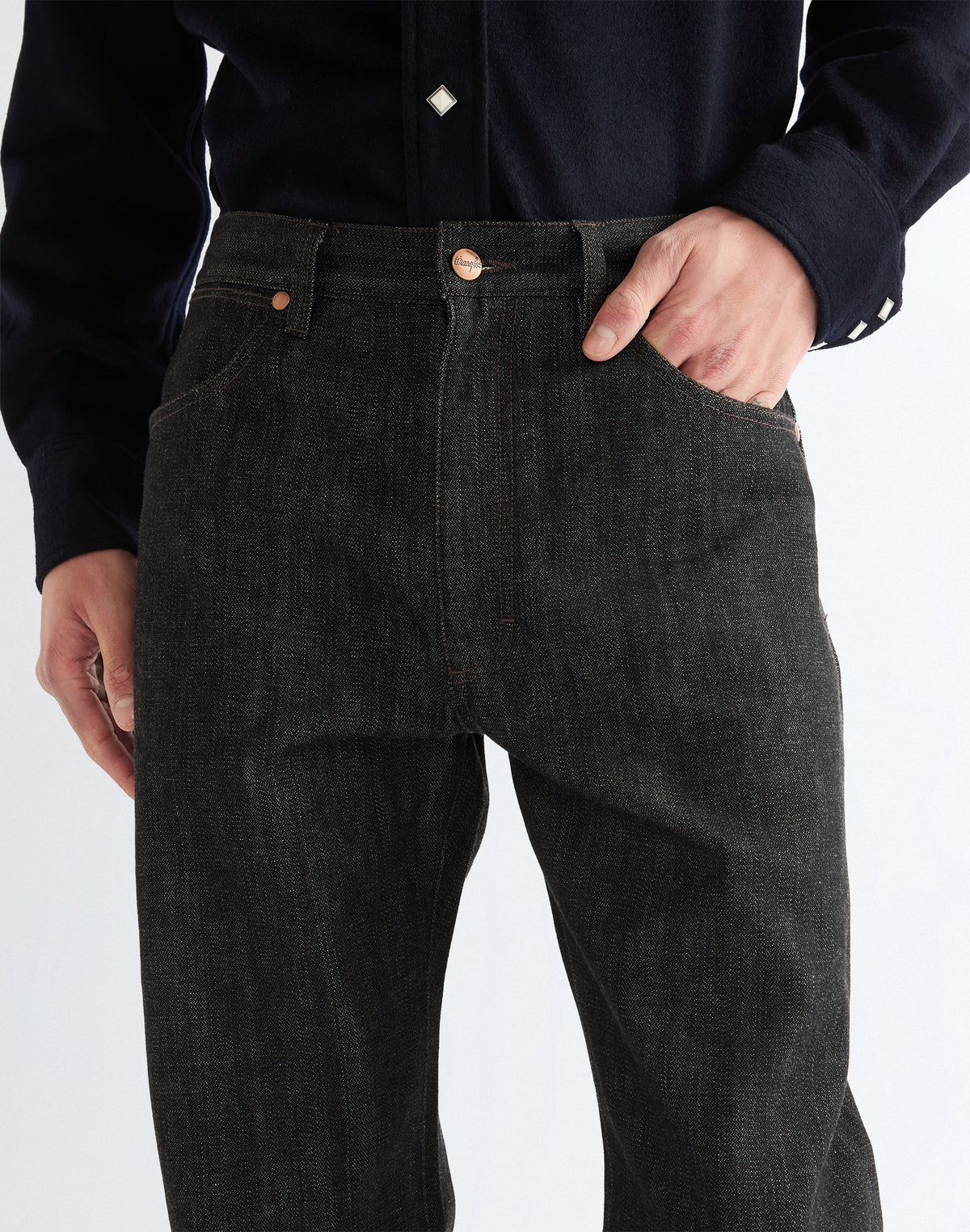 Jeans 13Mwz in Black Raw Jeans Wrangler