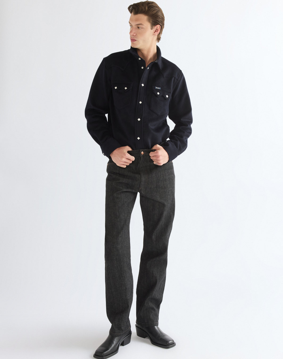 Jeans 13Mwz in Black Raw Jeans Wrangler