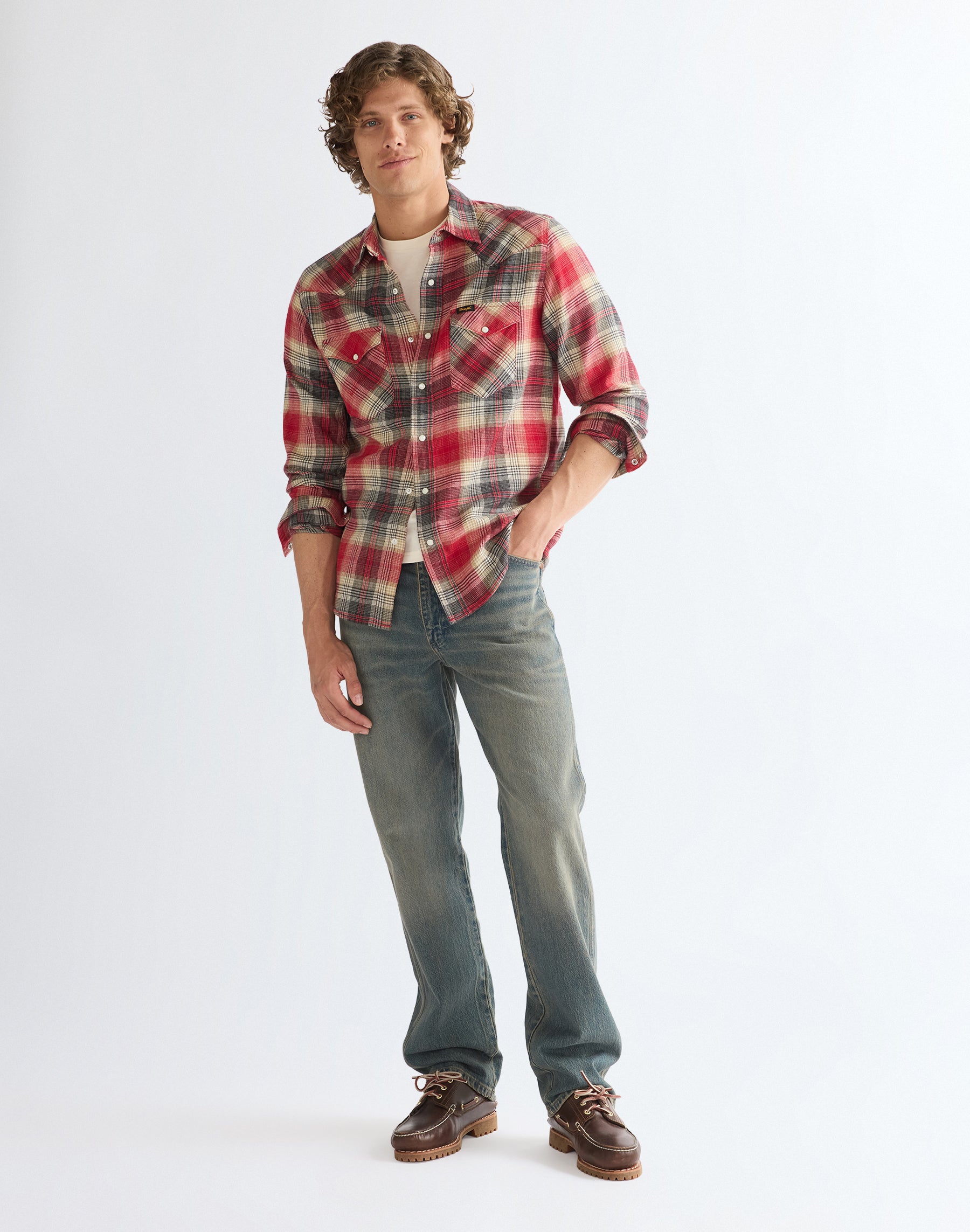 Langarmhemd Western in Chili Pepper Hemden Wrangler