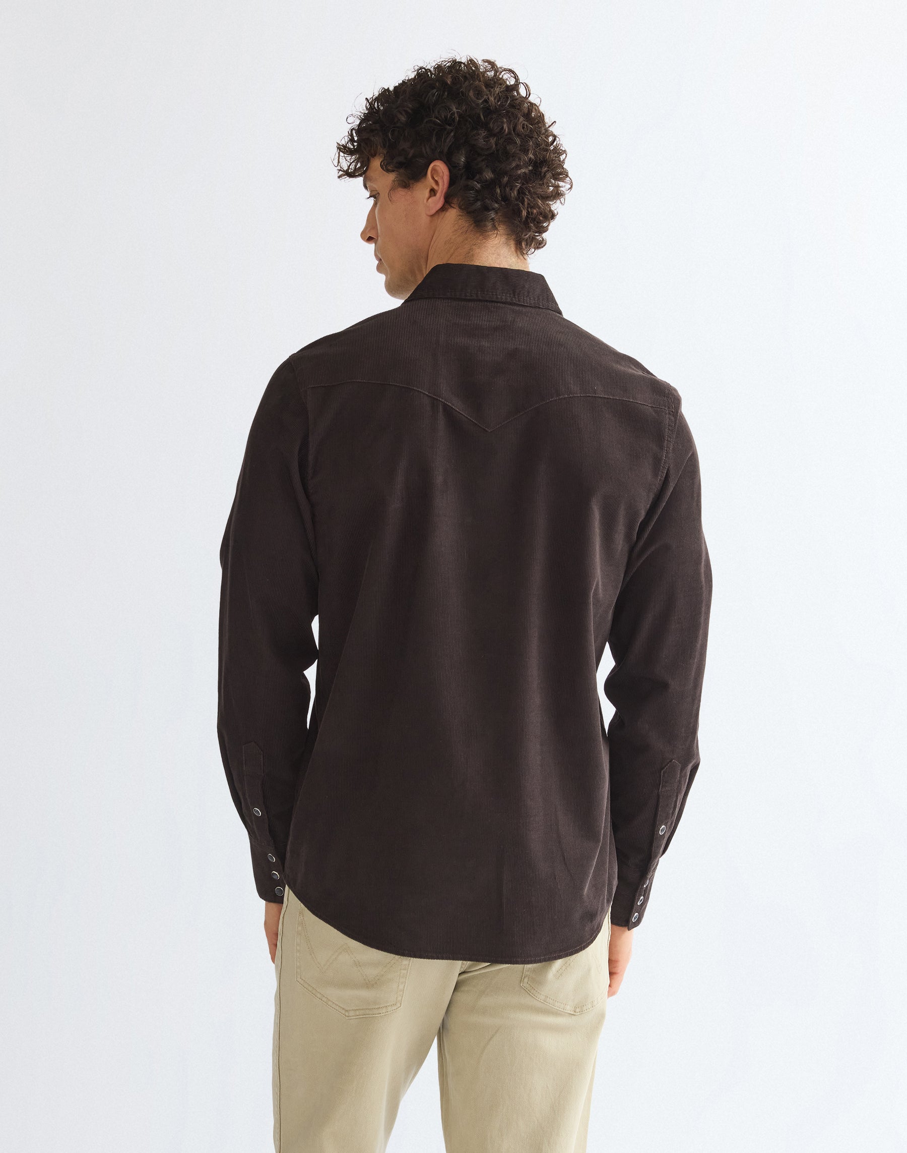 Langarmhemd Western in Chocolate Torte Hemden Wrangler