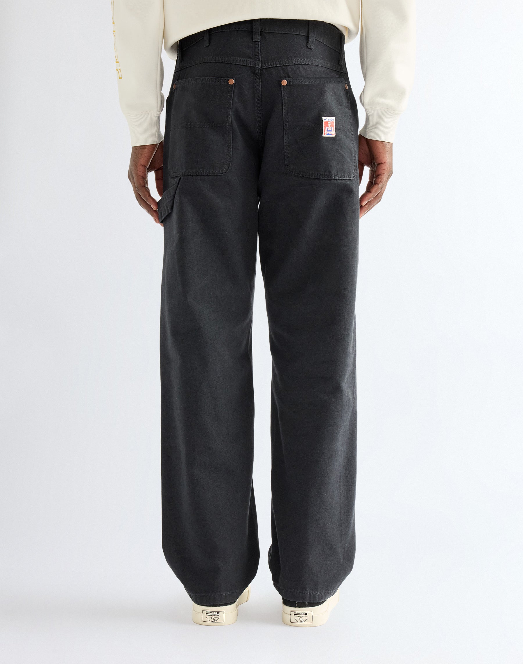 Hose Double Knee Carpenter in Jet Black Hosen Wrangler