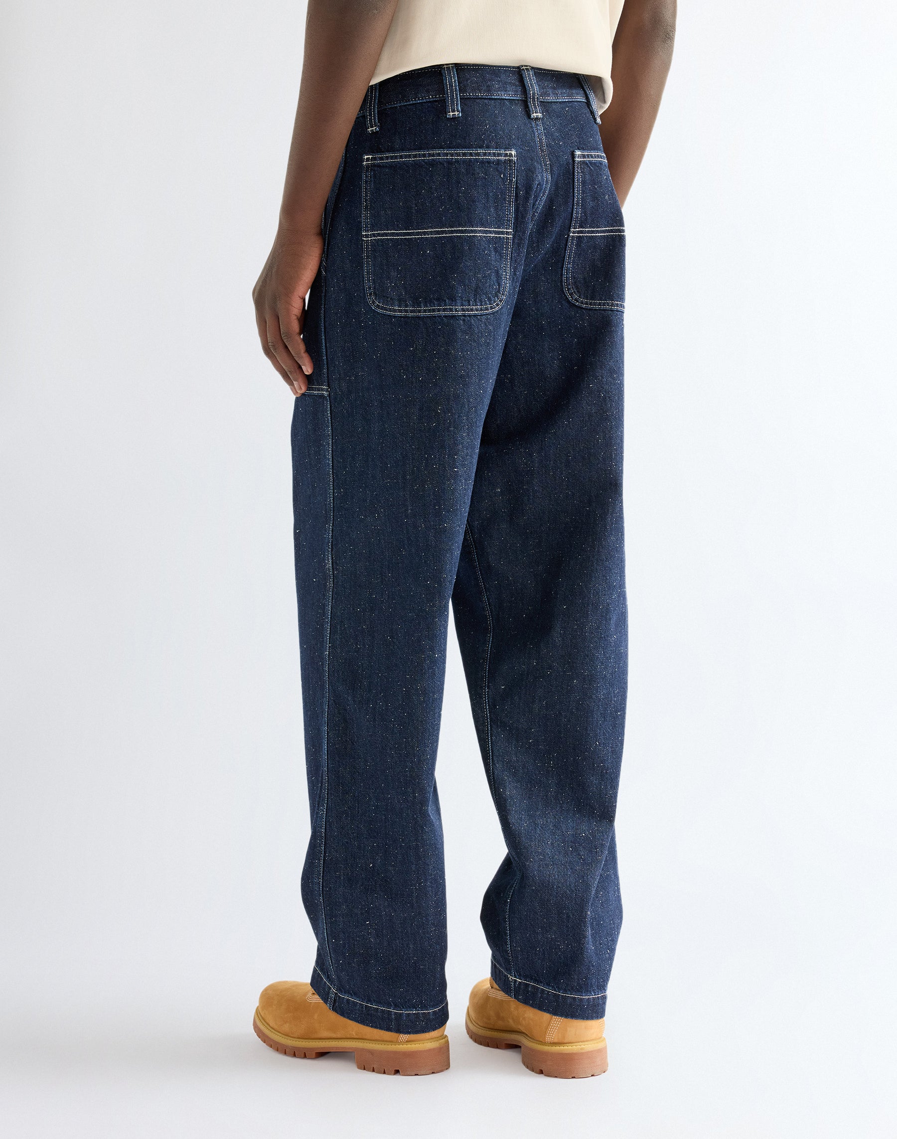 Hose Work in Indigo Nep Hosen Wrangler