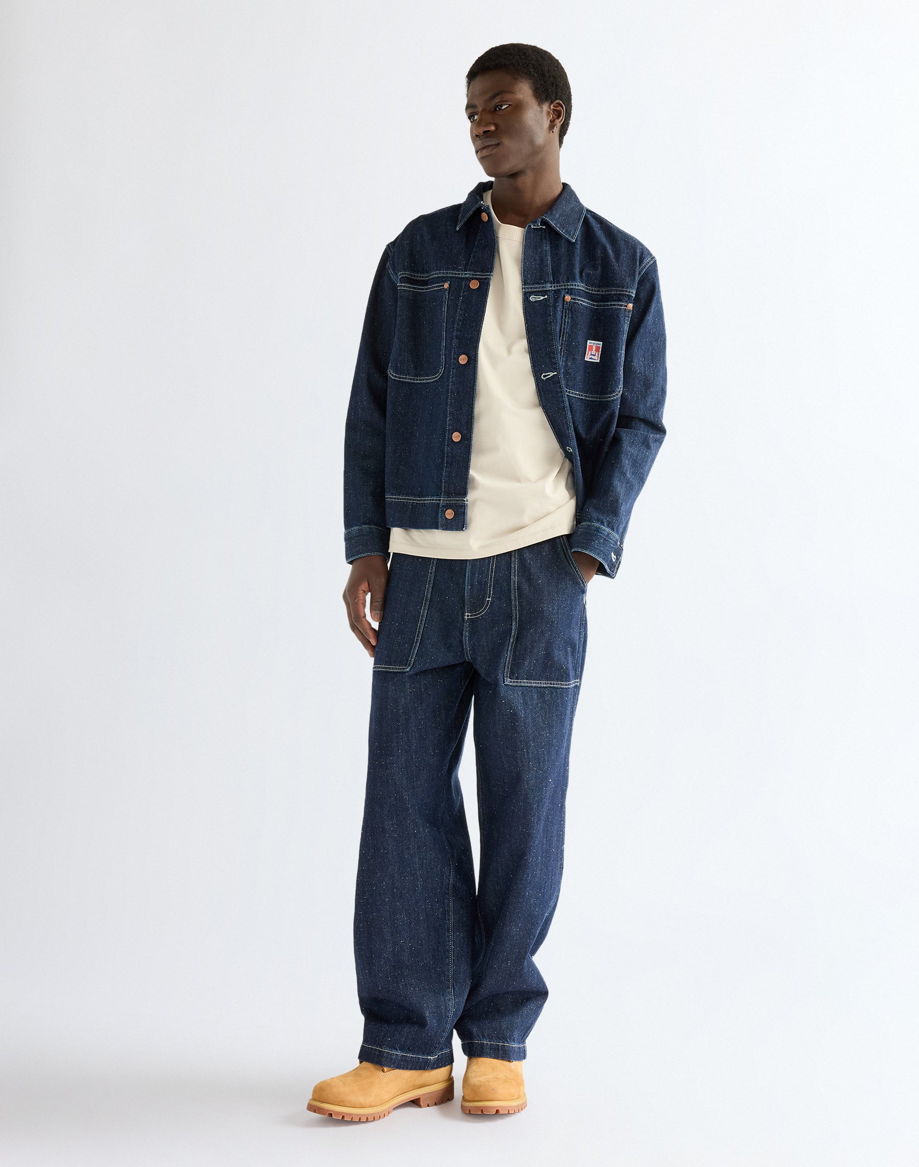 Jeanshemd Overshirt in Indigo Nep Hemden Wrangler