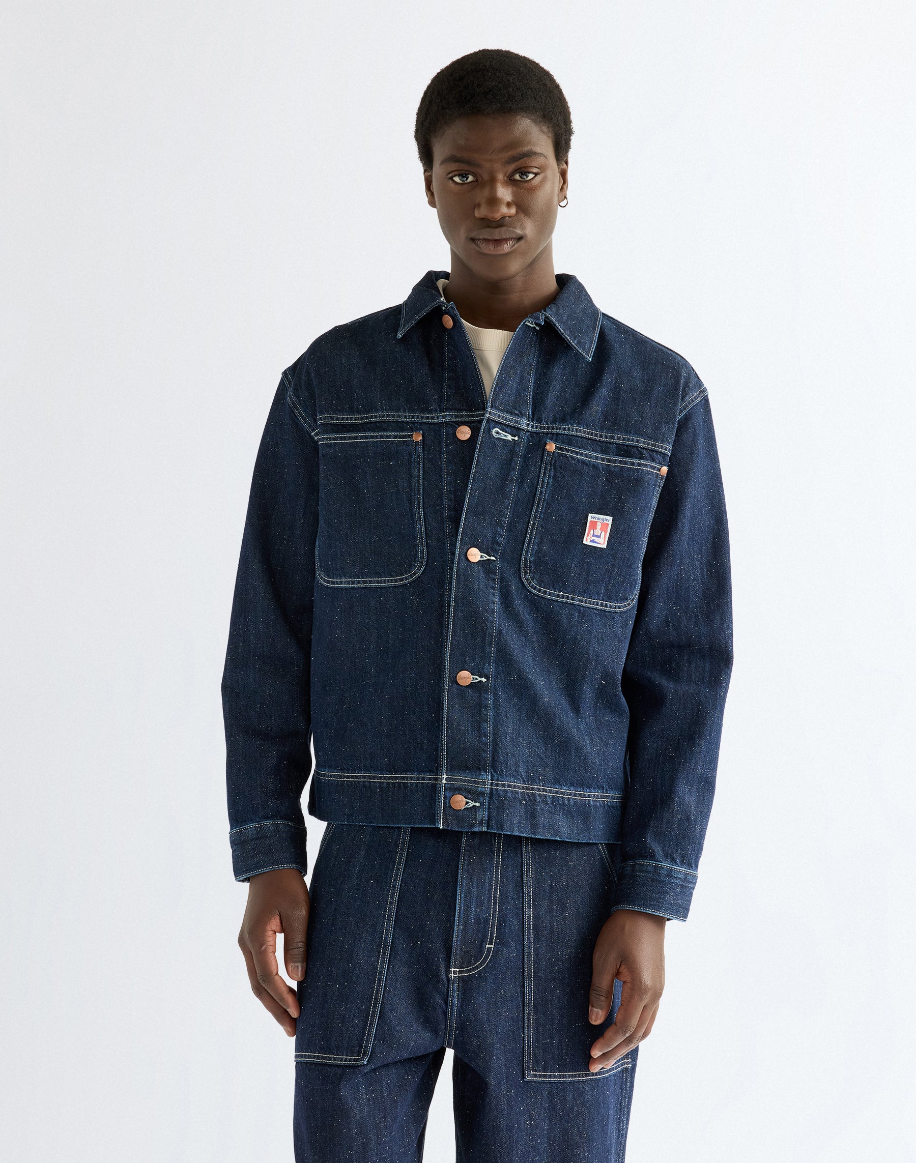Jeanshemd Overshirt in Indigo Nep Hemden Wrangler