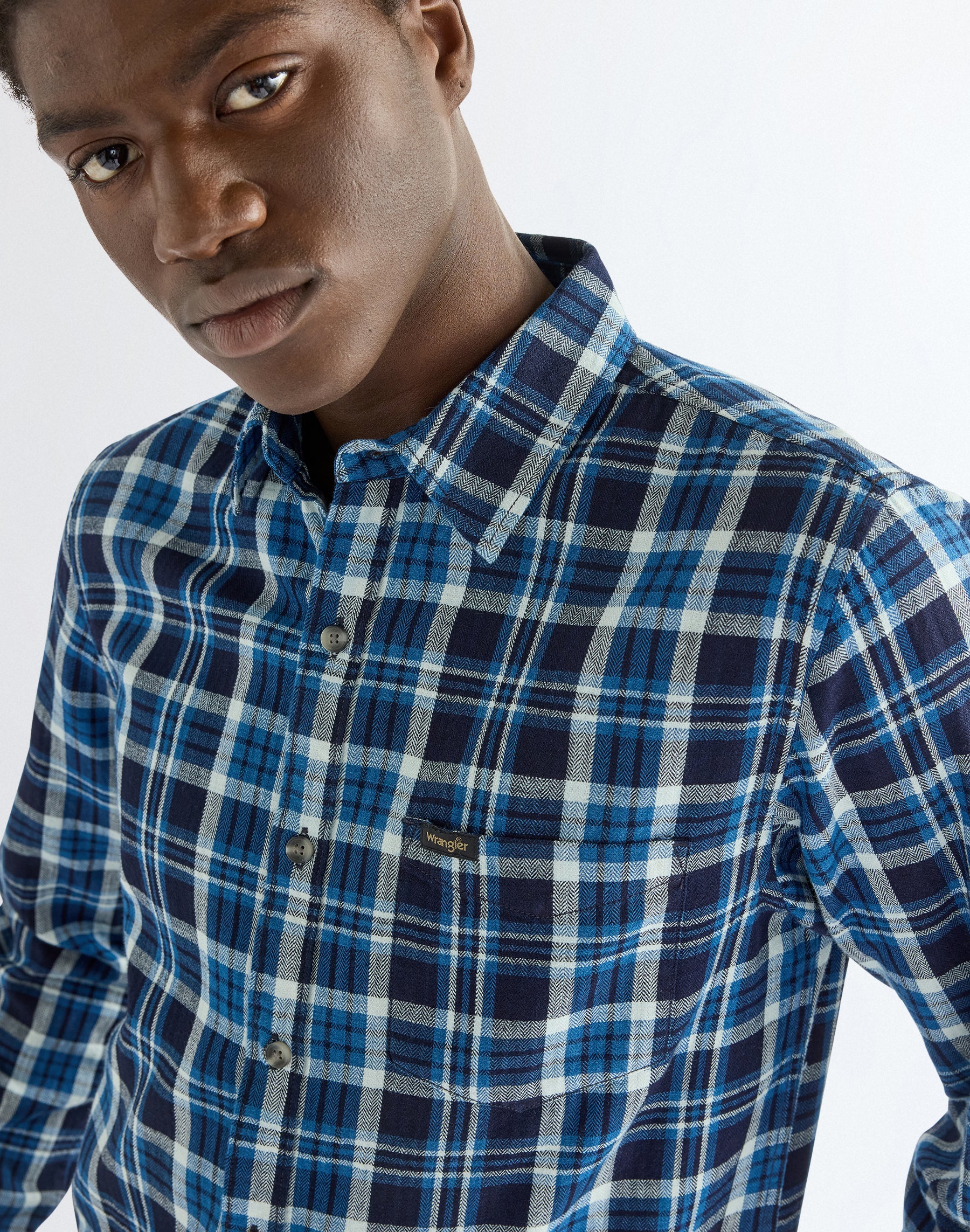 Langarmhemd 1 Pkt in Light Indigo Hemden Wrangler