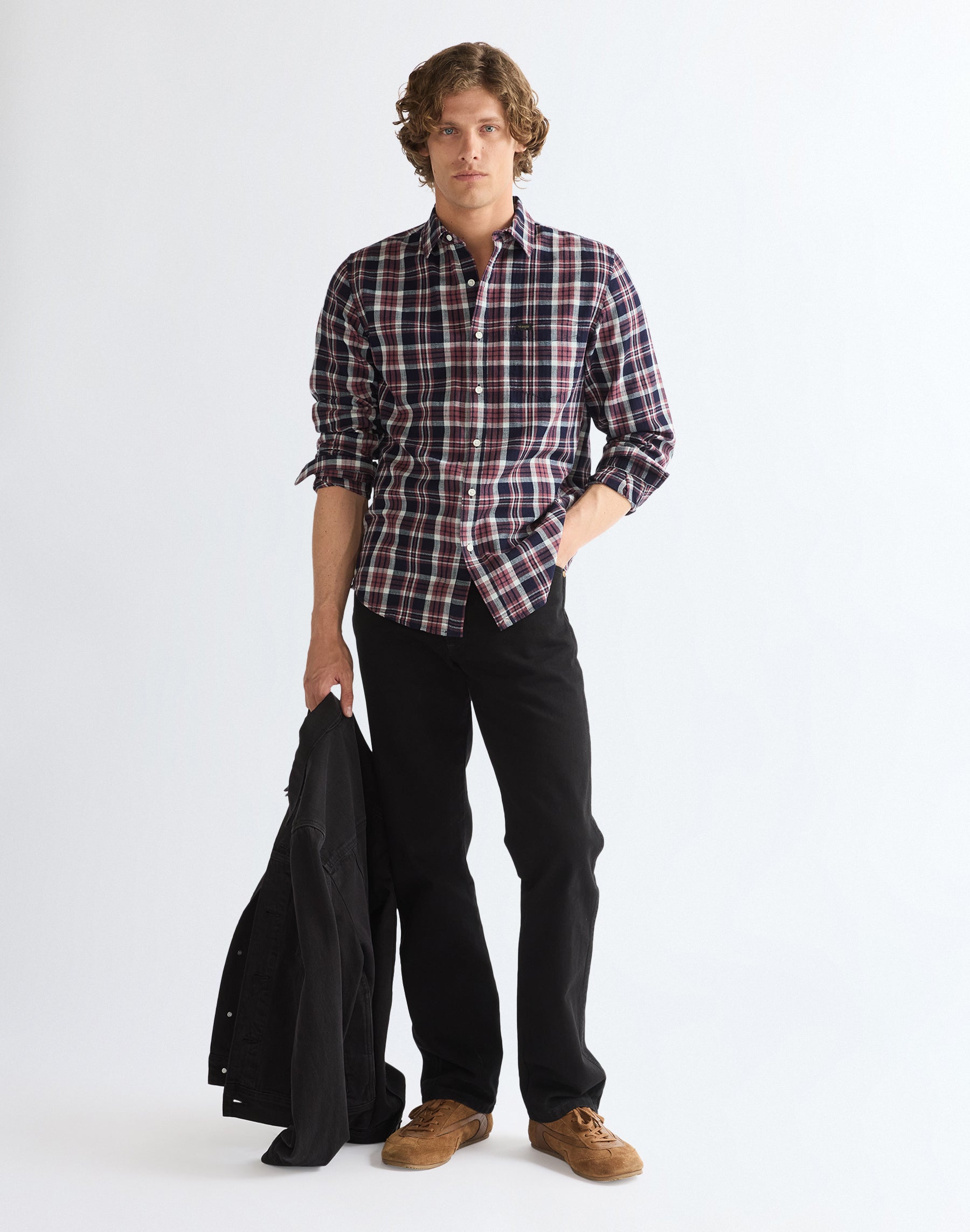 Langarmhemd 1 Pkt in Rose Indigo Hemden Wrangler