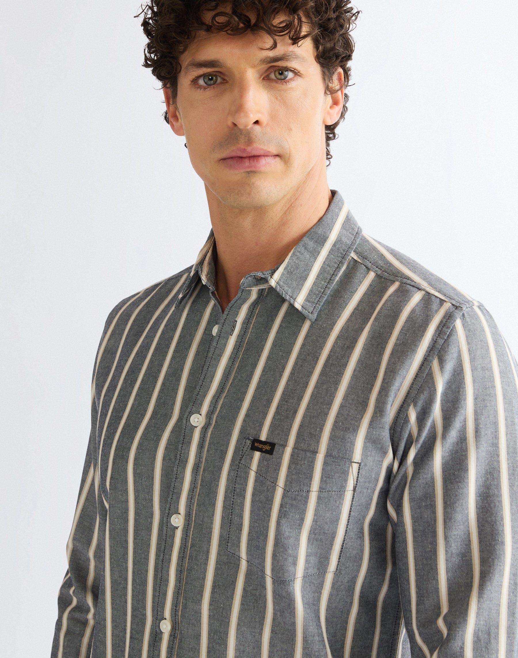 Langarmhemd 1 Pkt in Dark Sapphire Hemden Wrangler