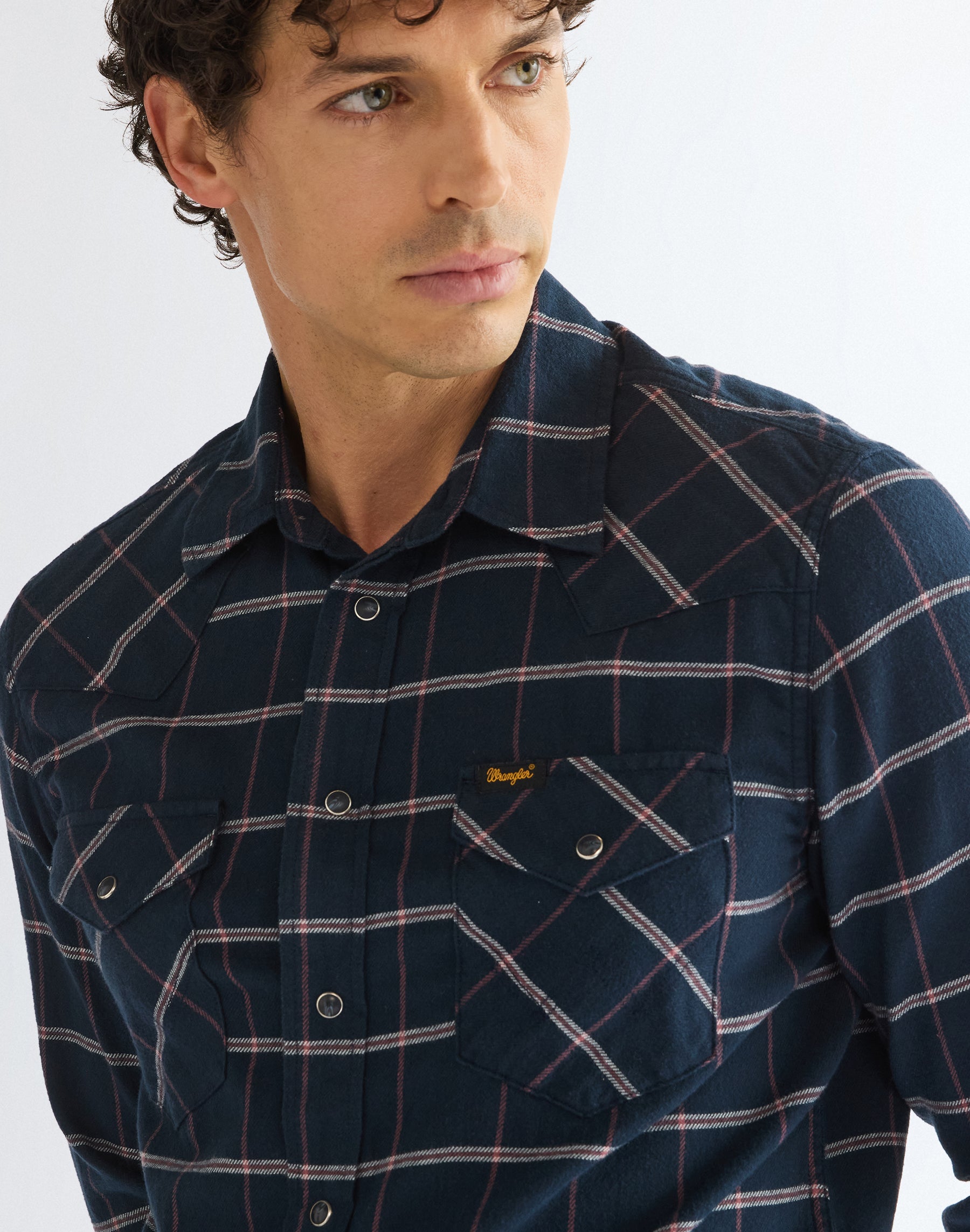 Langarmhemd Western in Sapphire Rose Hemden Wrangler