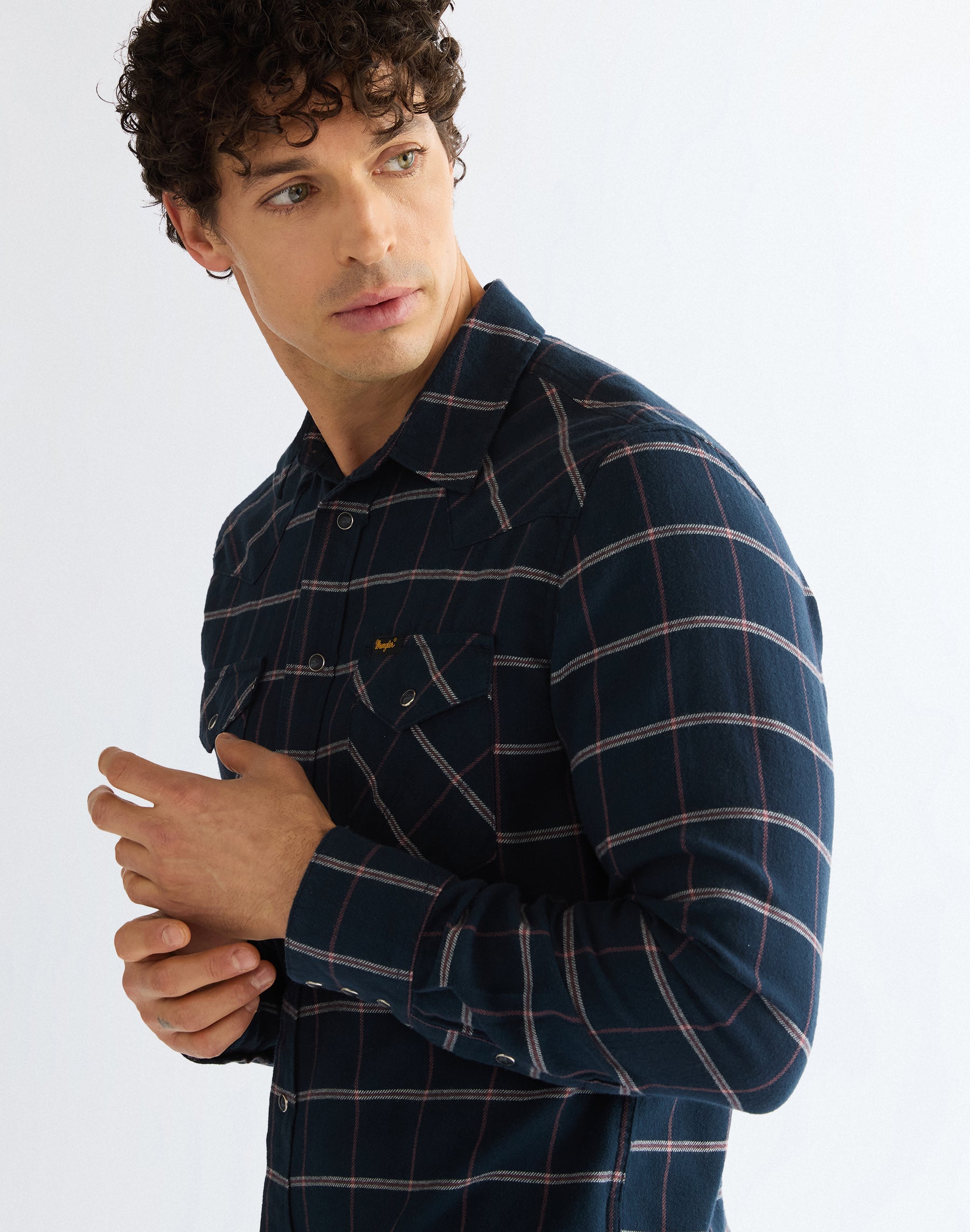 Langarmhemd Western in Sapphire Rose Hemden Wrangler