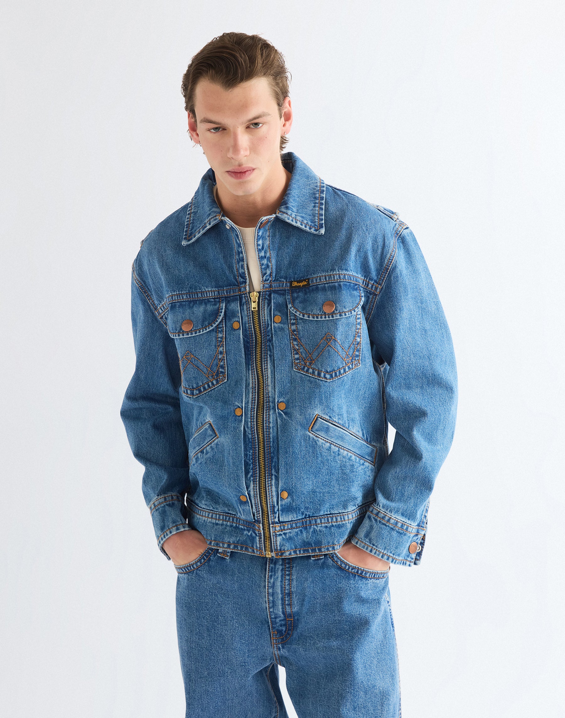 Jeansjacke Super in Cowboy Fade Jacken Wrangler