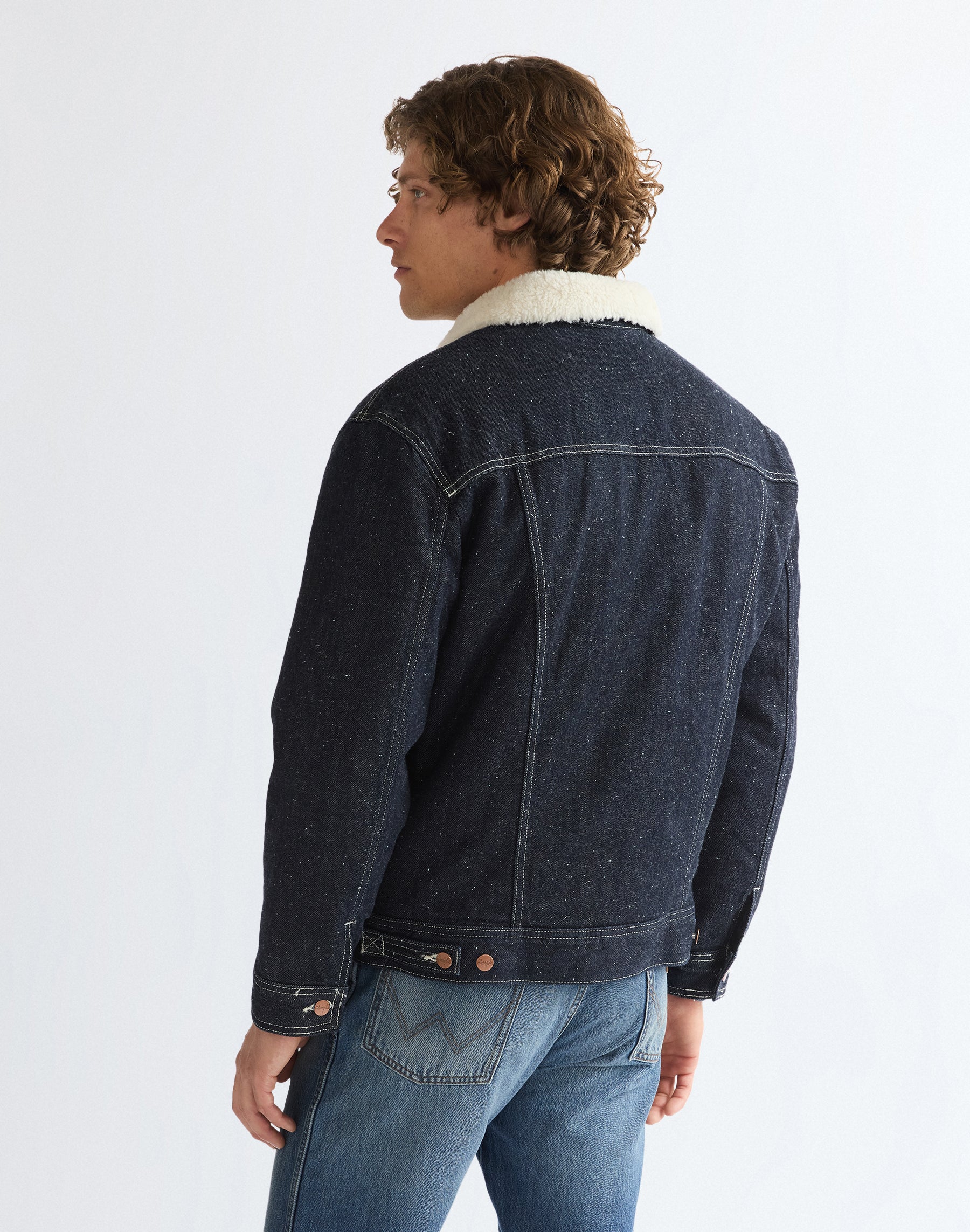 Jeansjacke Sherpa Anti Fit in Night Sky Jacken Wrangler