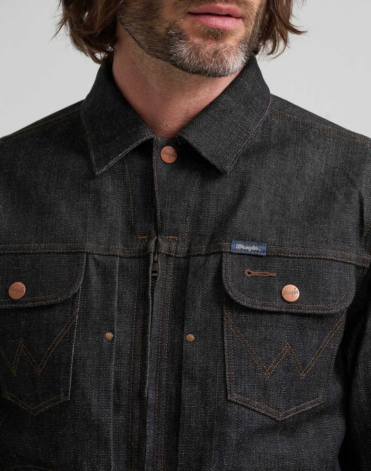 Jeansjacke 11MJZ in Black Raw Jacken Wrangler