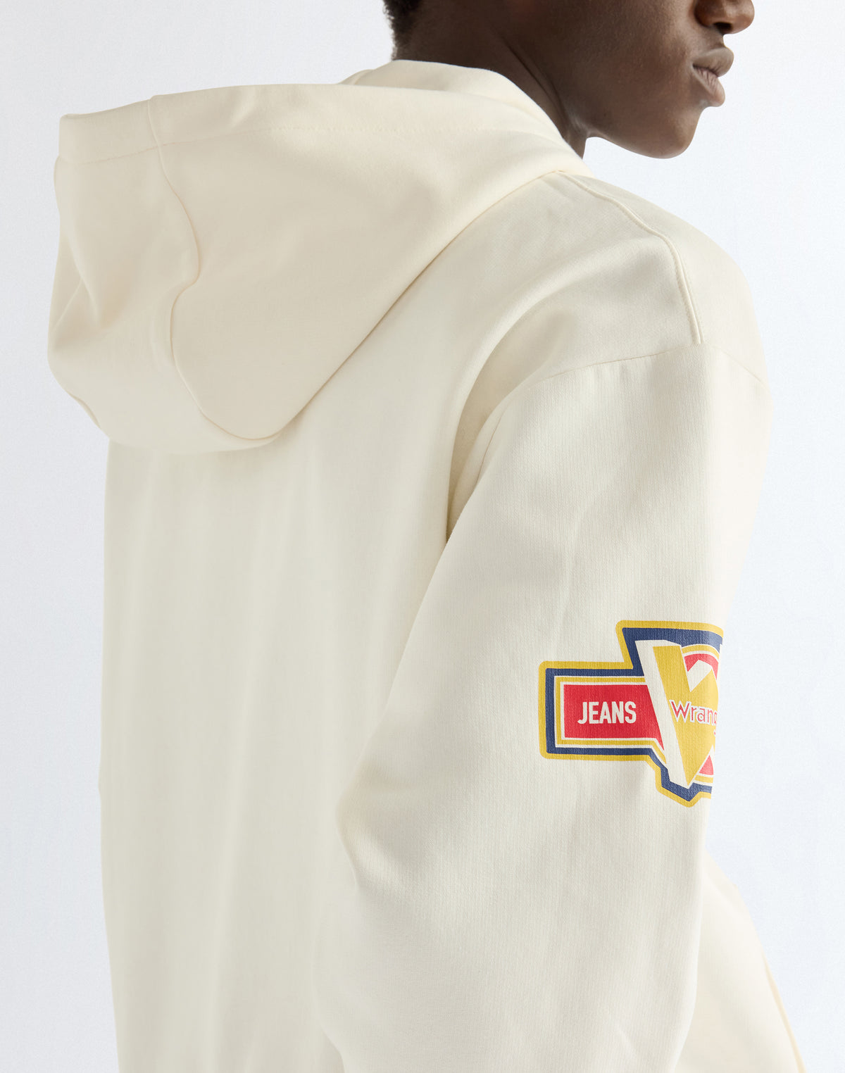 Kapuzenpullover Graphic Zip in Bright White Kapuzenpullover Wrangler