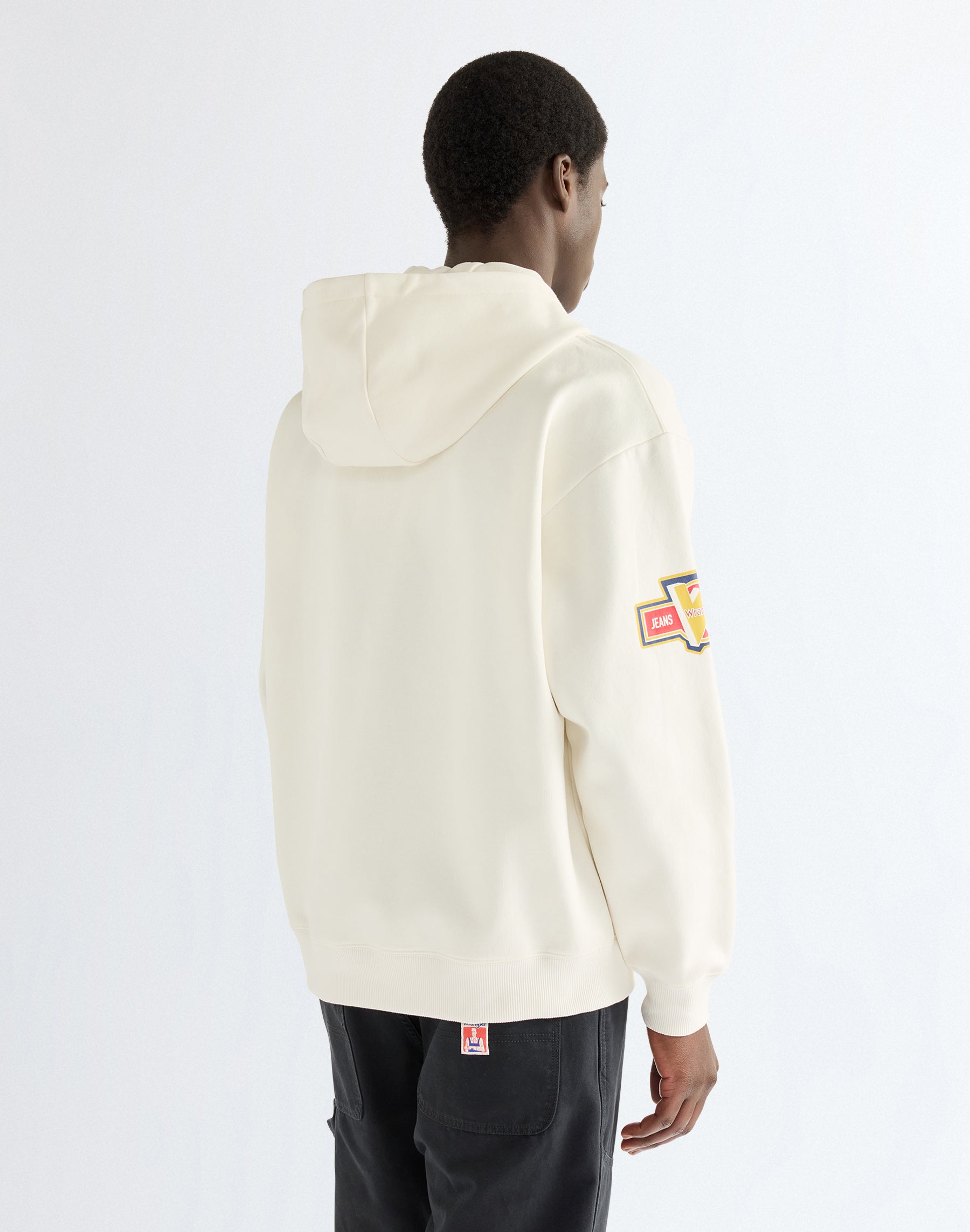 Kapuzenpullover Graphic Zip in Bright White Kapuzenpullover Wrangler