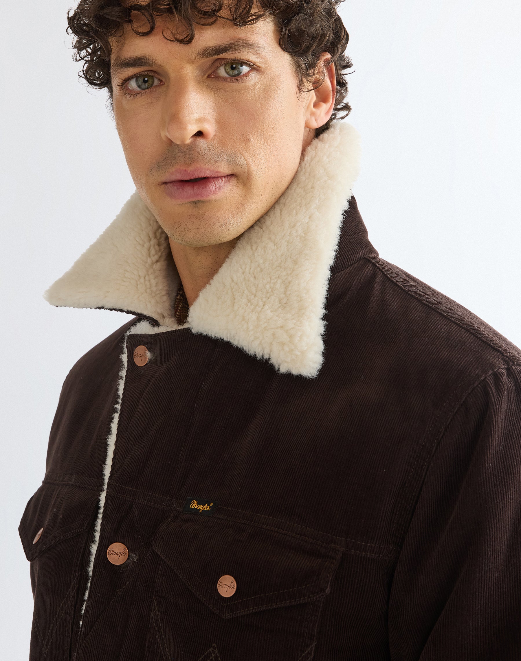 Sherpajacke Wrange in Chocolate Torte Jacken Wrangler